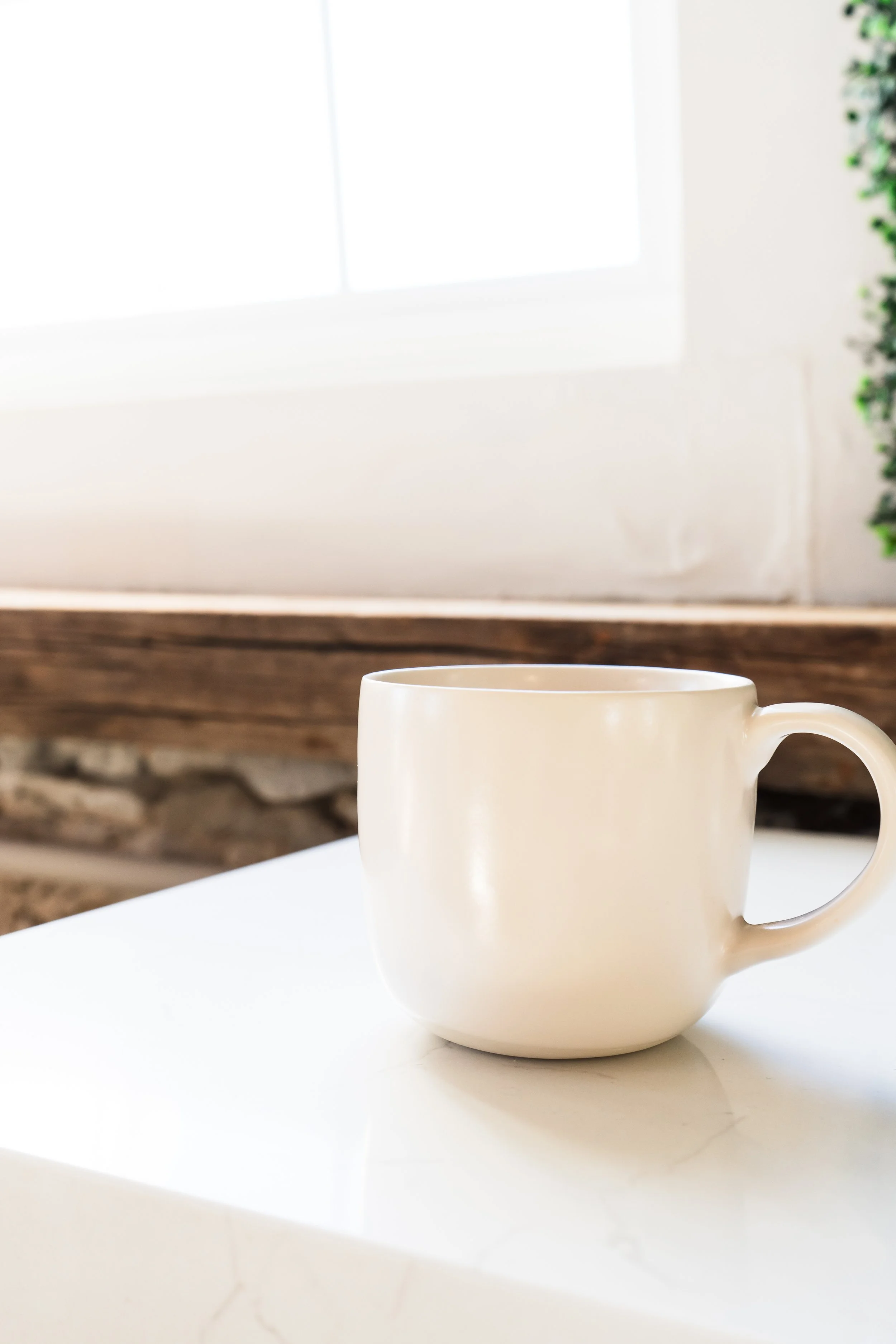 coffee mug with neutral background