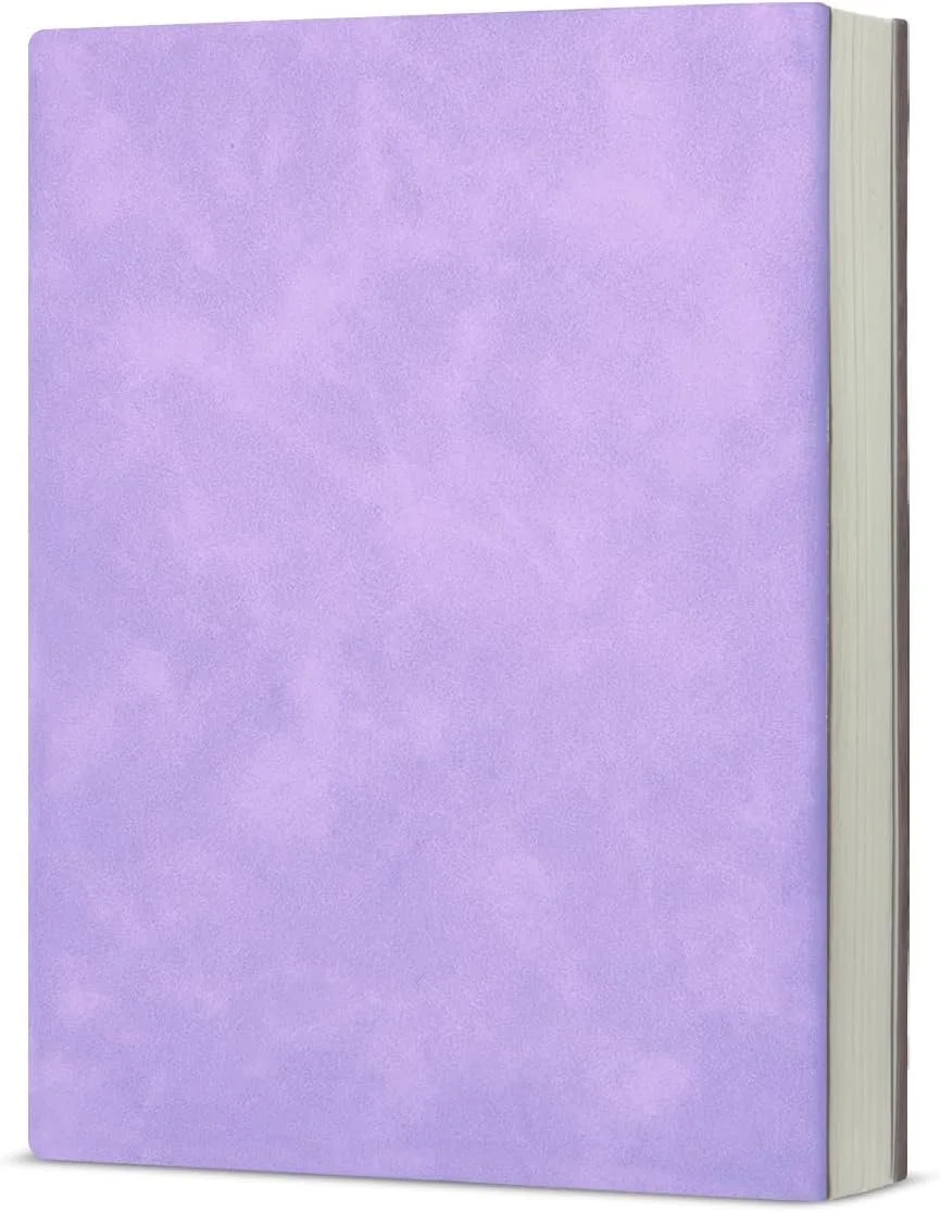 Cuaderno de cuero en morado | Papelería | Material para oficina | Estudiantes | Regalo