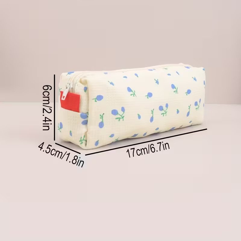 Estuche con diseño floral | Papelería | Material para oficina | Estudiantes | Regalo