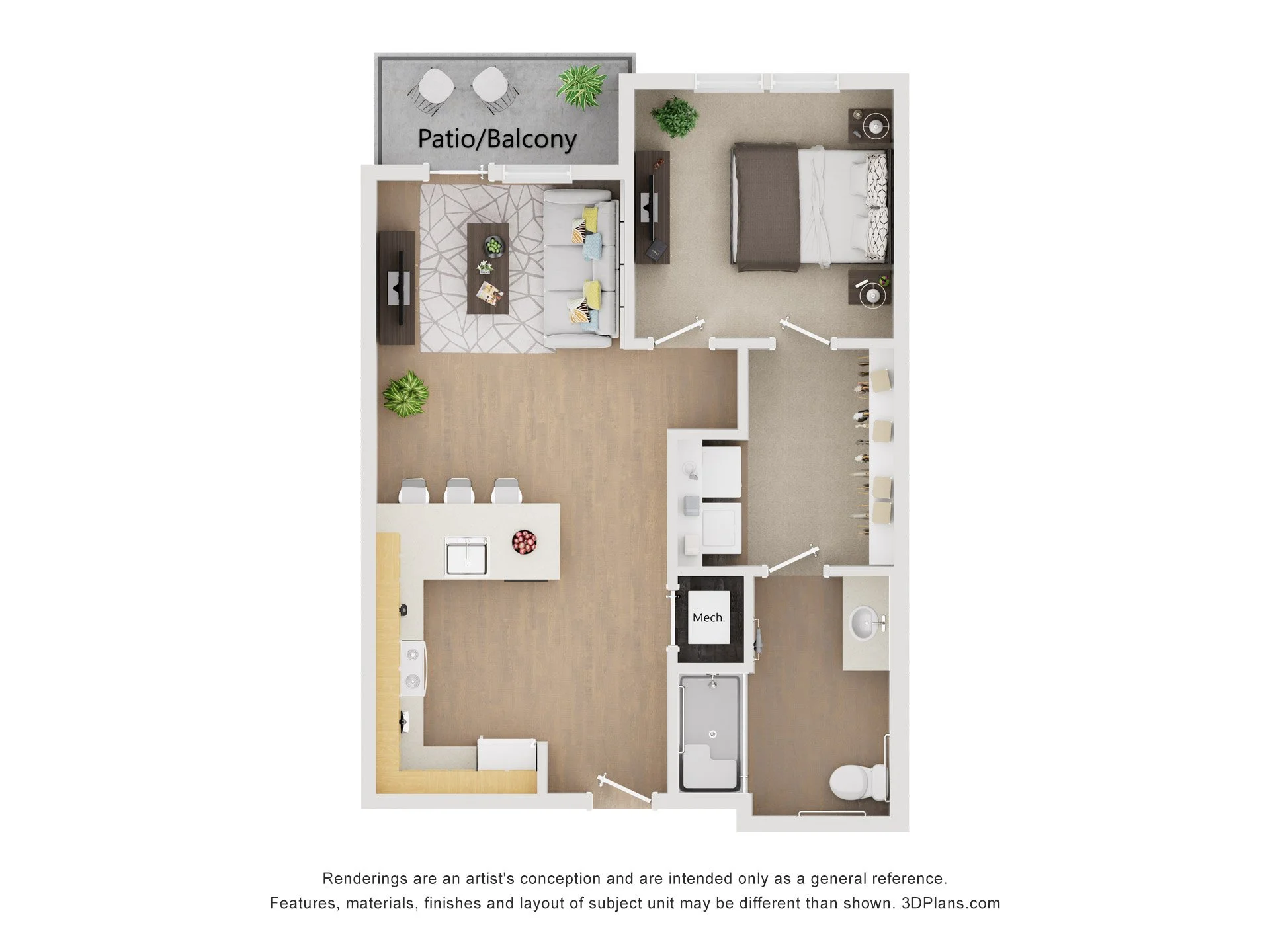 A3 | 1 Bed | 1 Bath