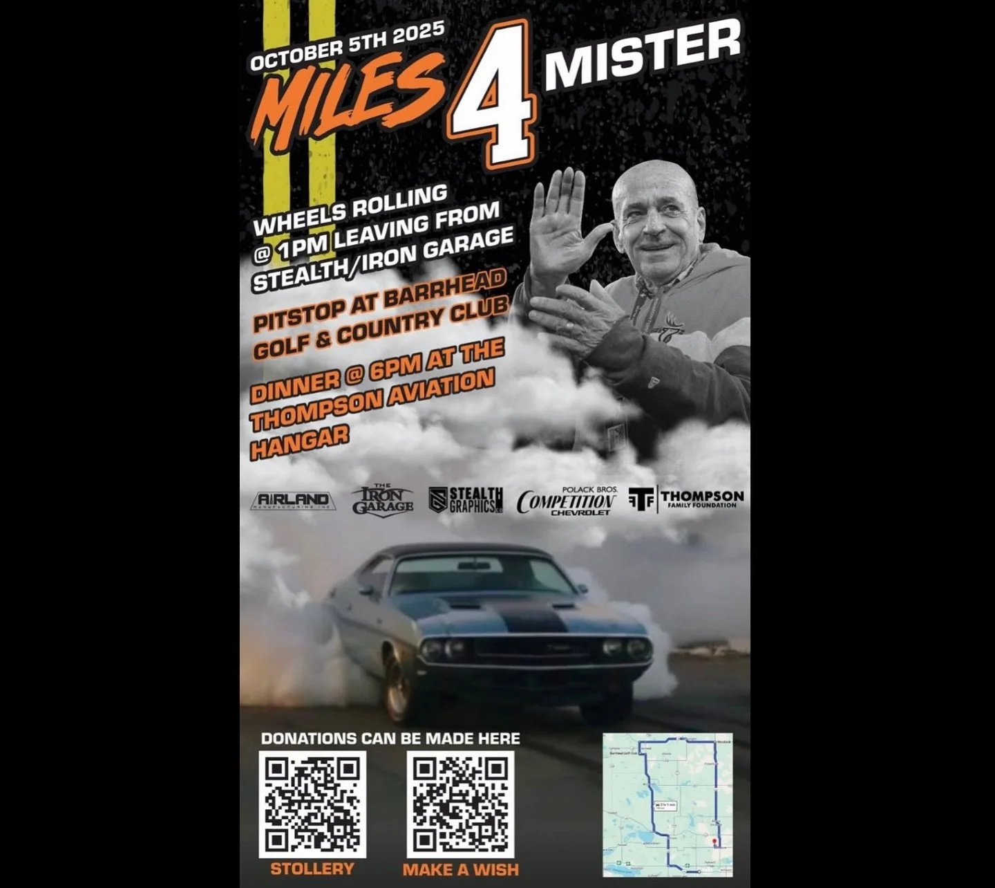 RSVP via link in our bio. 

Grab your motorcycle or classic car and join us in a ride

Celebrating the Life of Larry Thompson with a drive leaving from Stealth graphics at 1pm

In leu of flowers the family requested your consideration of making a don