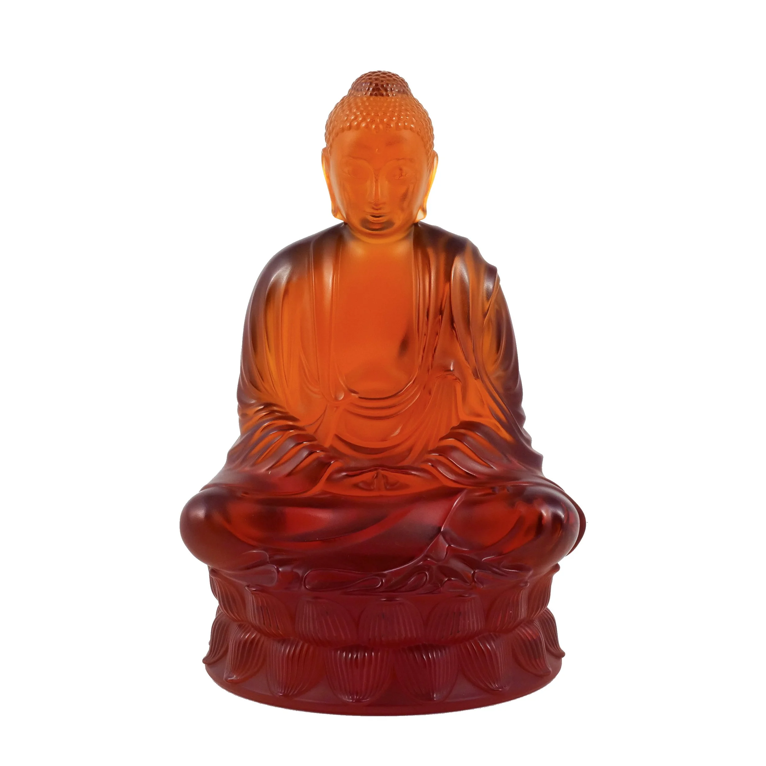 RARE LALIQUE AMBER BUDDHA FIGURE 
$3,000-4,000