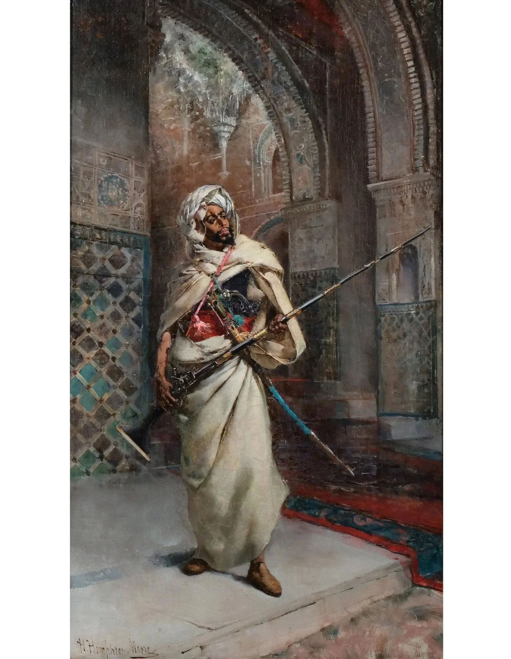 HARRY HUMPHREY MOORE (American, 1844-1926) 
 Mosque Garden  
Oil on canvas 
$12,000-18,000