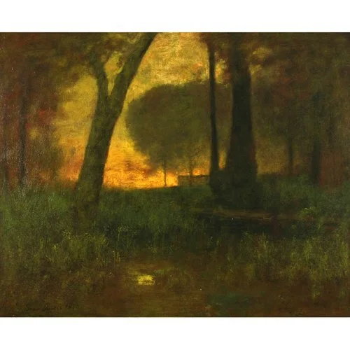 George Inness (American, 1825-1894), "The Brook", oil on canvas, 22 x 27", sold in April 2013 
 Hammer: $25,200