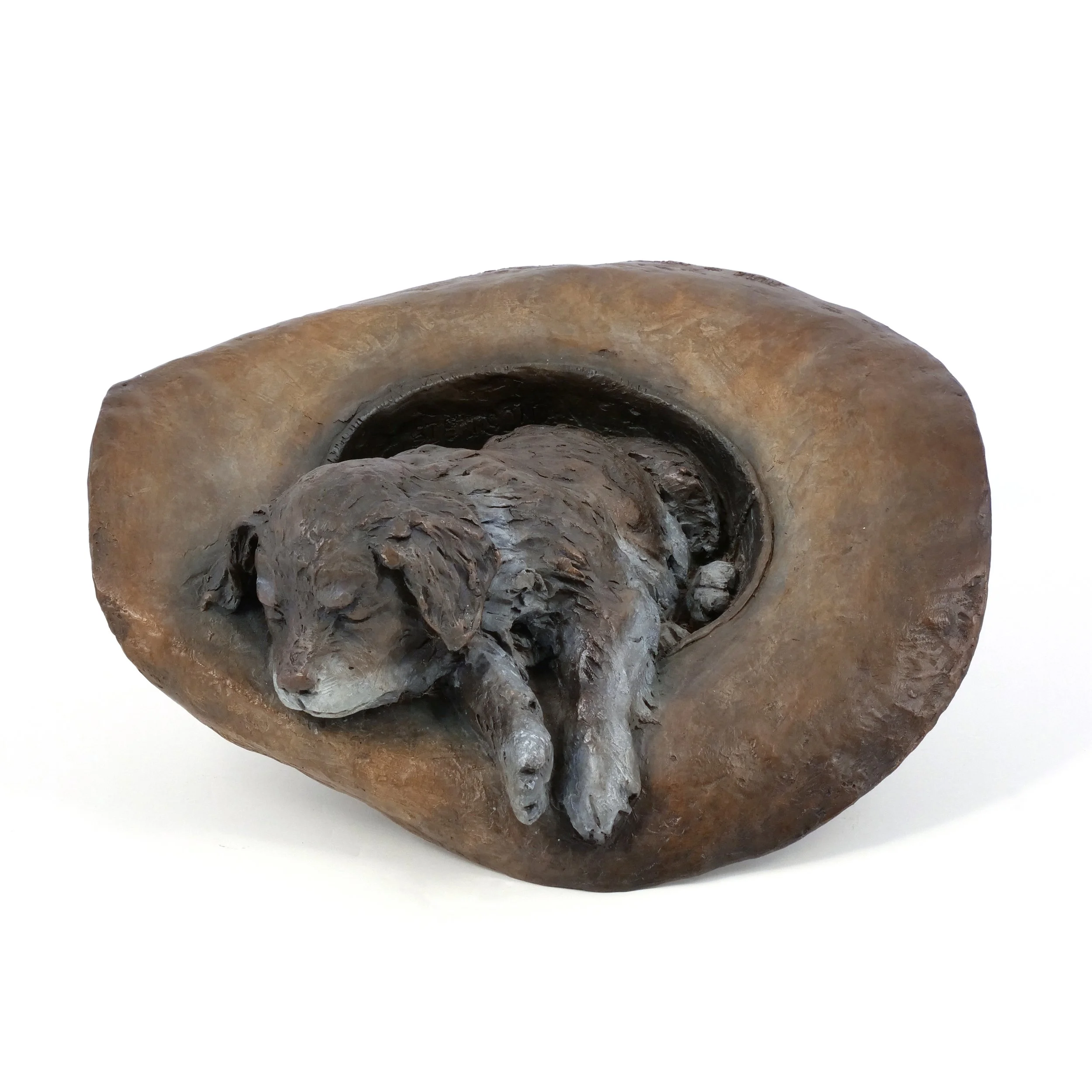 DEBORAH COPENHAVER-FELLOWS (American, 1948-) 
 Rule Number One... Never Touch a Cowboy's Hat , bronze 
$2,000-3,000 (1 of 2 by the artist)