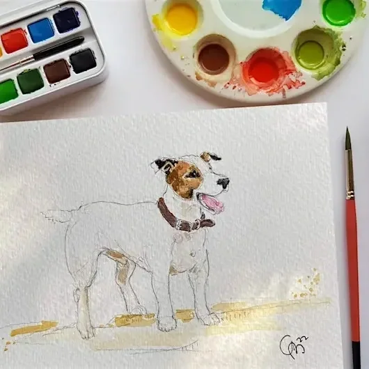 Watercolor Pet Portraits