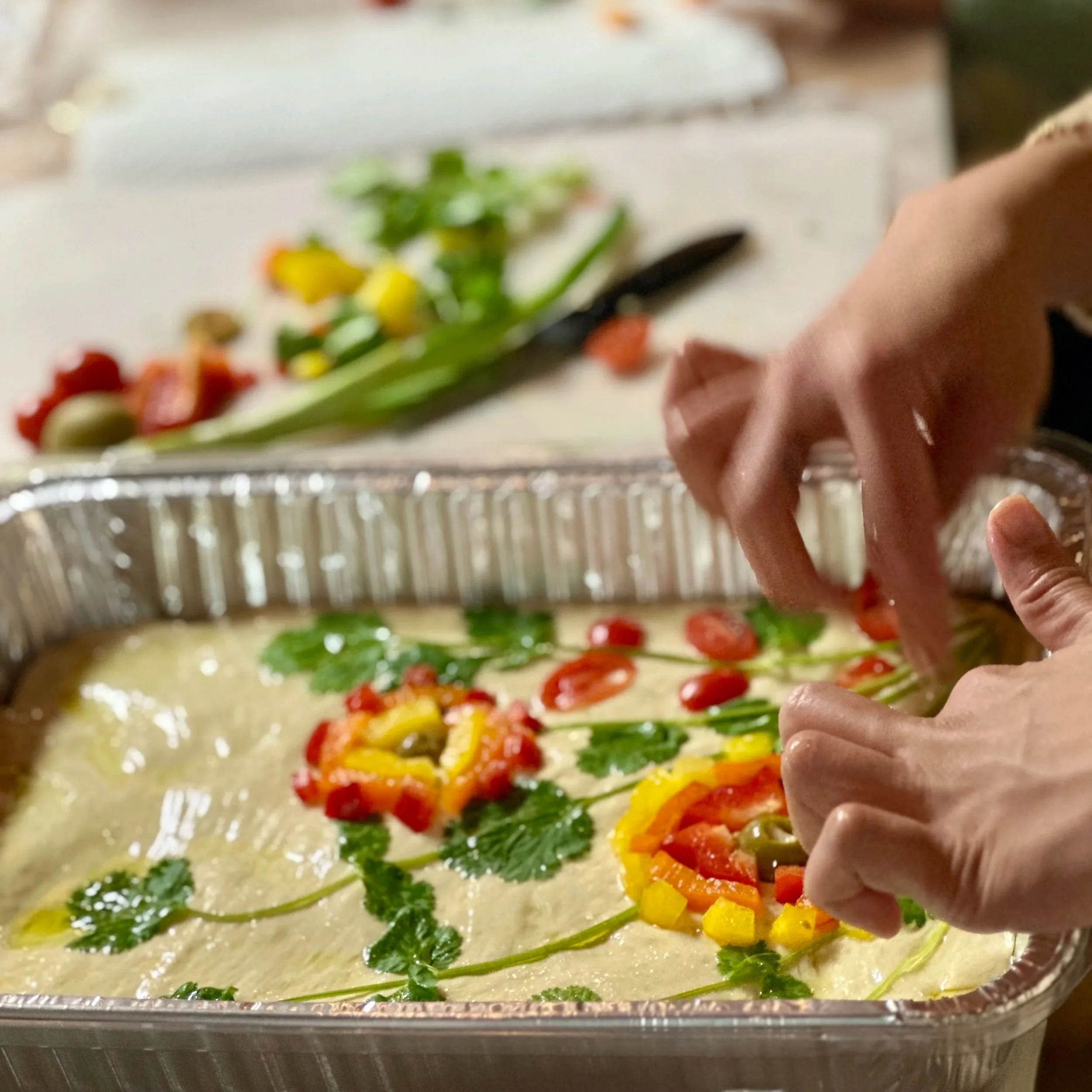 Garden Art Focaccia~—Take N’ Bake at Oak &amp; Moore