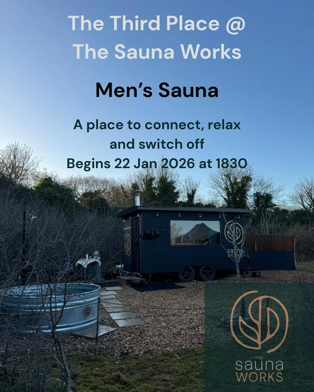 Come and join us for our for our first Men's Sauna on 22 January. 

🔥 The Third Place for Men &mdash; at The Sauna Works

Work. Home. Repeat.

For so many men, life gets squeezed between those two worlds &mdash; leaving little room to breathe, conne
