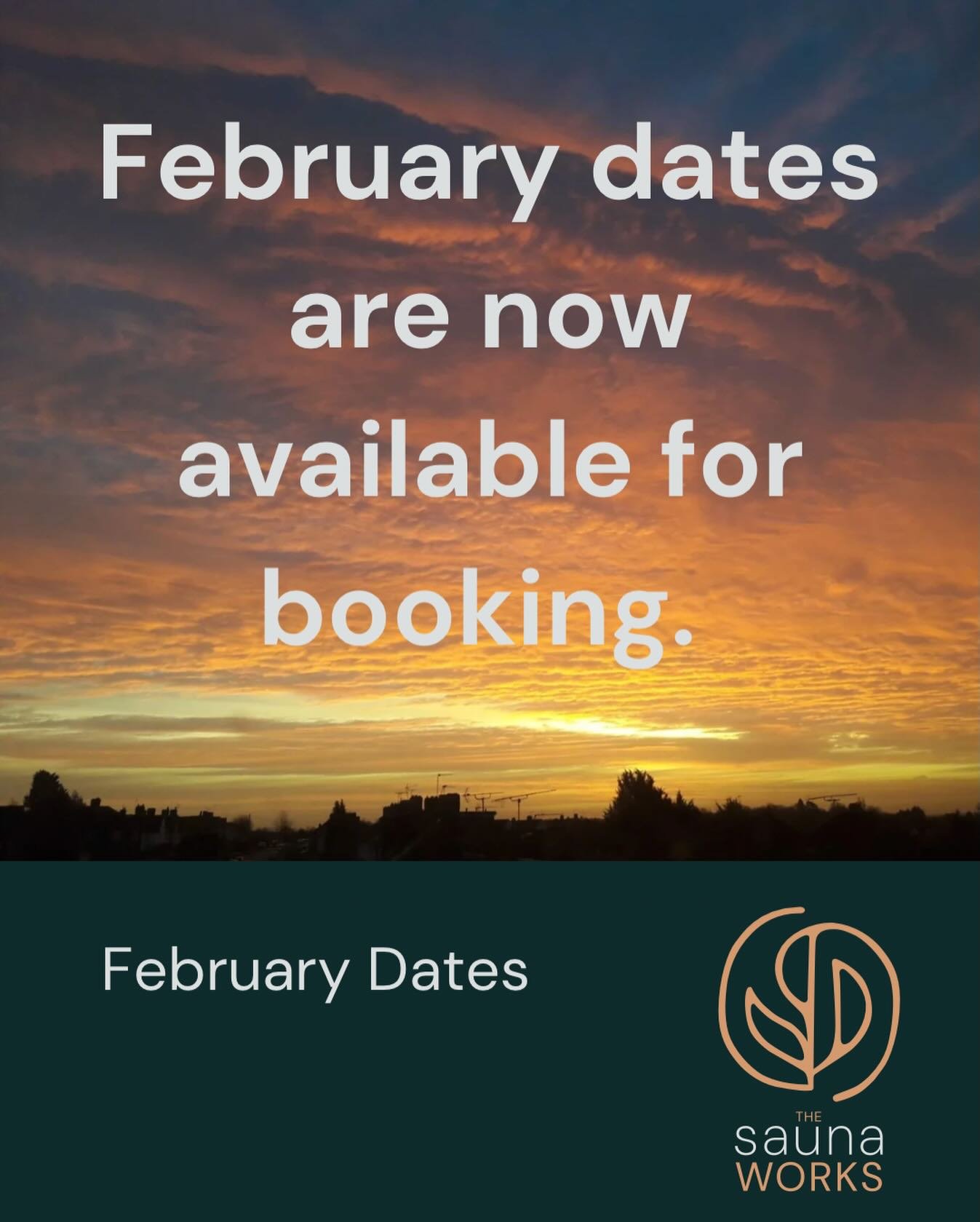 February dates are now available for booking. We&rsquo;re away for a week during Feb to celebrate a big birthday (not mine just yet) and so will be closed from 14th to the 21st. 

Link in bio to book

#sauna
#winchester
#hampshire
#wellness
#contrast