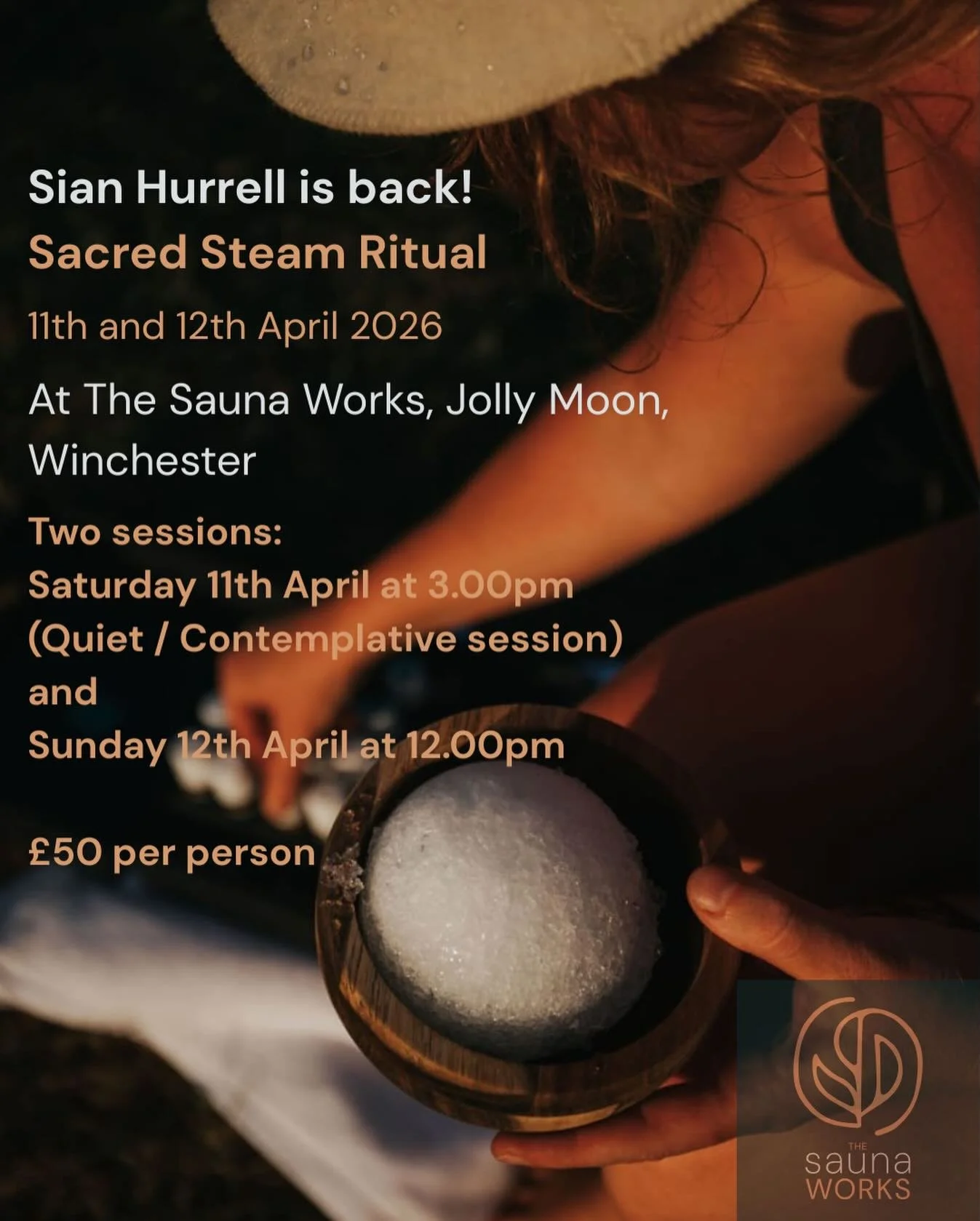 Sian is back! The next sacred steam sessions are locked in for the 11th and 12th of April. 

After the last ones sold out, the seats for this one are selling fast 🙏

Link to book in bio. 

#sauna
#winchester
#hampshire
#wildsauna