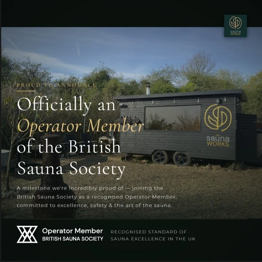 Incredibly proud to announce that The Sauna Works is now a British Sauna Society Approved Operator Member. 

The @britishsaunasociety exists to promote safe, authentic sauna culture across the UK &mdash; and being part of that community means a lot t
