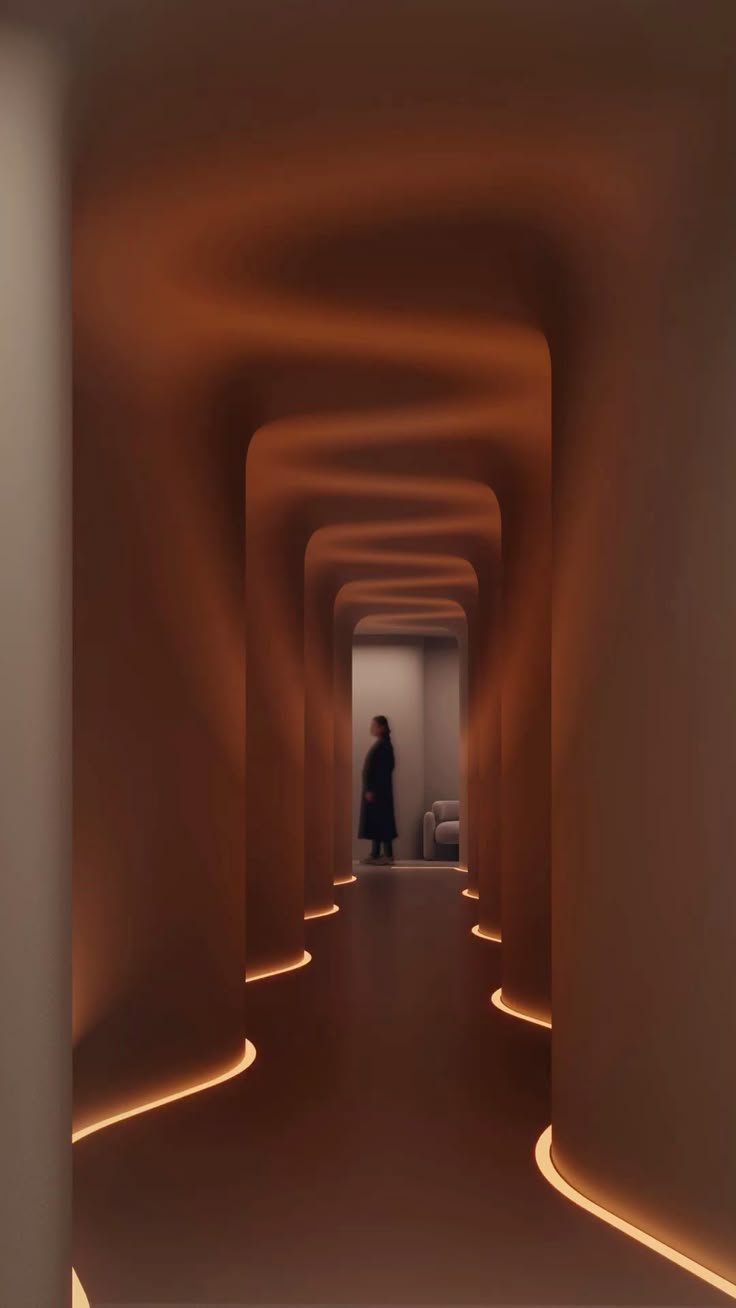 This futuristic corridor with smooth lines and….jpeg