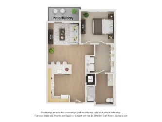 A3 | 1 Bed | 1 Bath