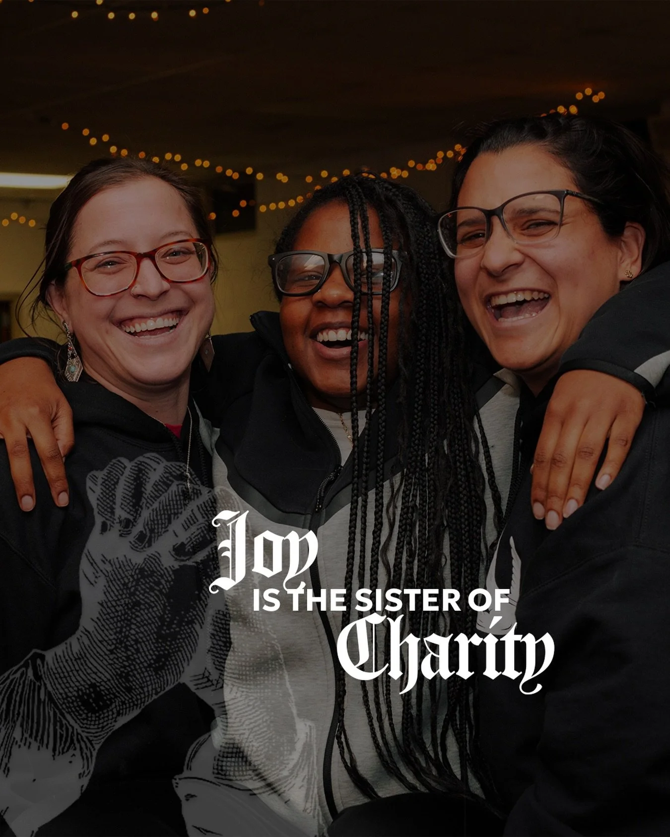A little Mother Teresa quote that resonates with us as a mission. 

The work we do can be tiring, challenging, and uncertain at times but joy oversees all of it. 

Christ gives us his contagious joy so we can be in solidarity with our community. We a
