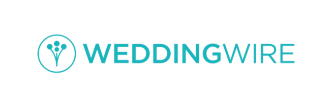 The Wedding Wire logo featuring a stylized blue icon of three people and the company name in blue text.