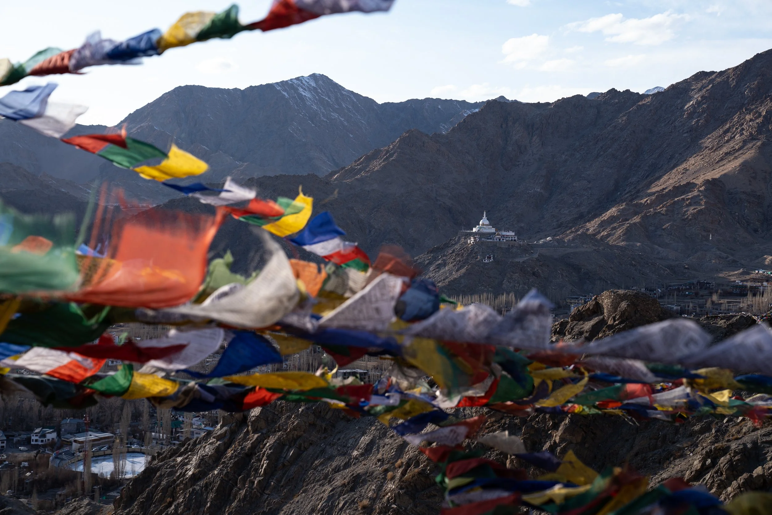 Leh Temple View Prayer Flags (1 of 1).JPG