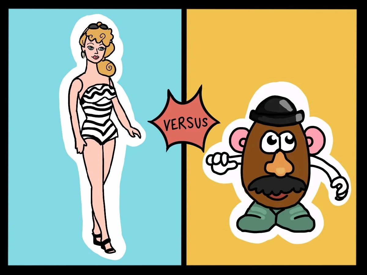 Barbie vs Mr Potato Head