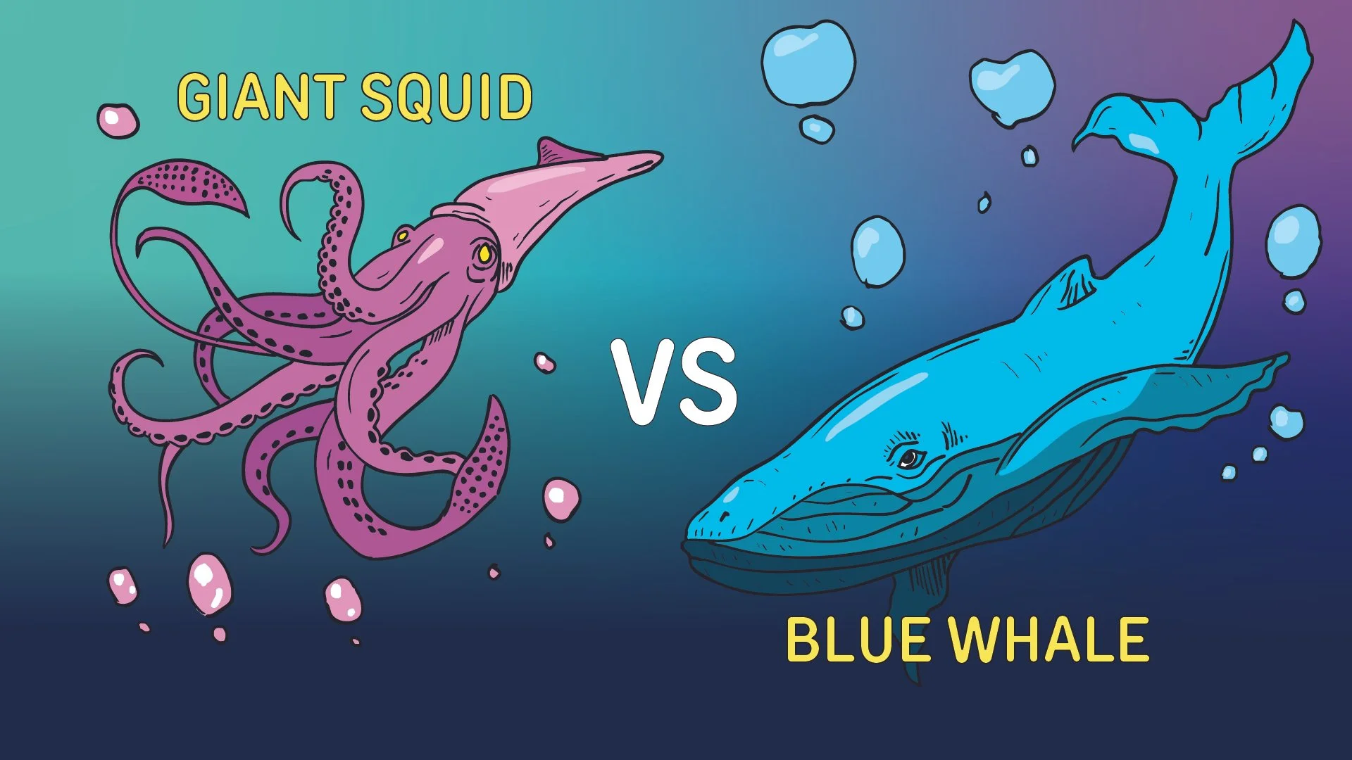 Giant Squid vs Blue Whale