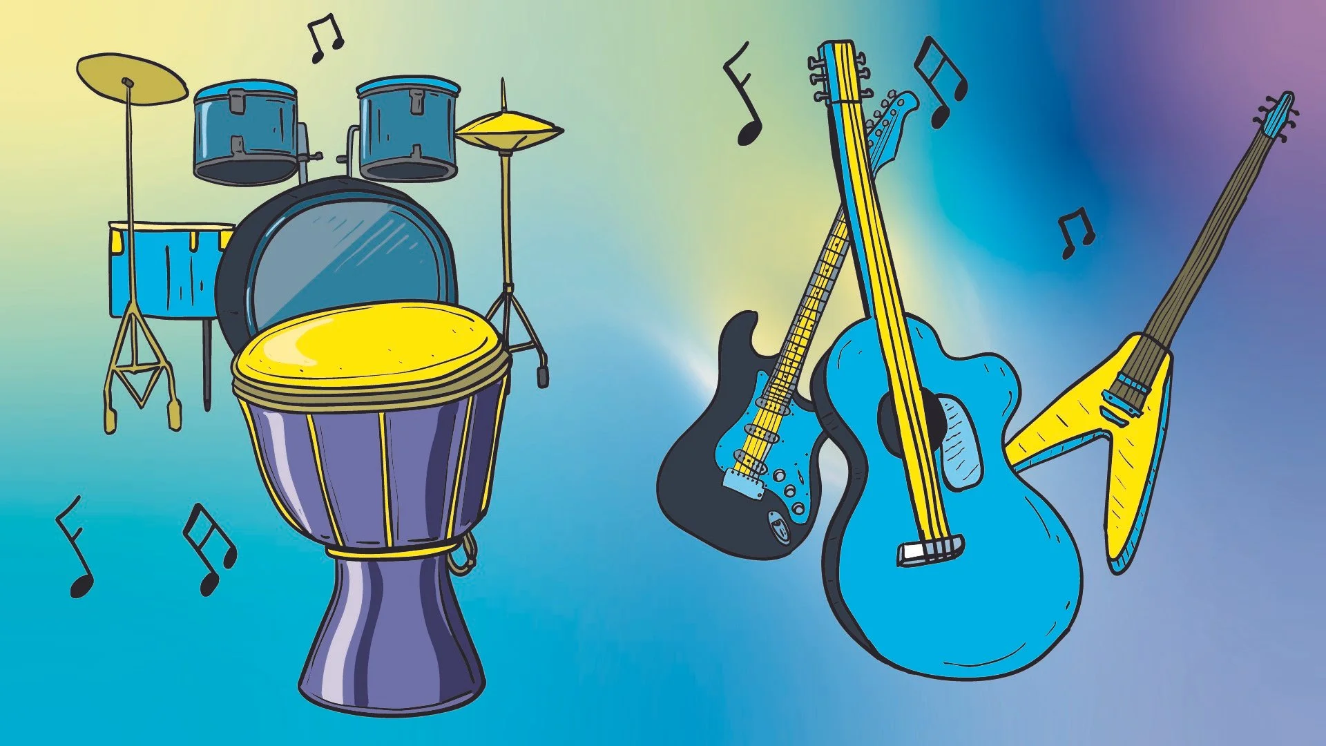 Drums vs Guitars