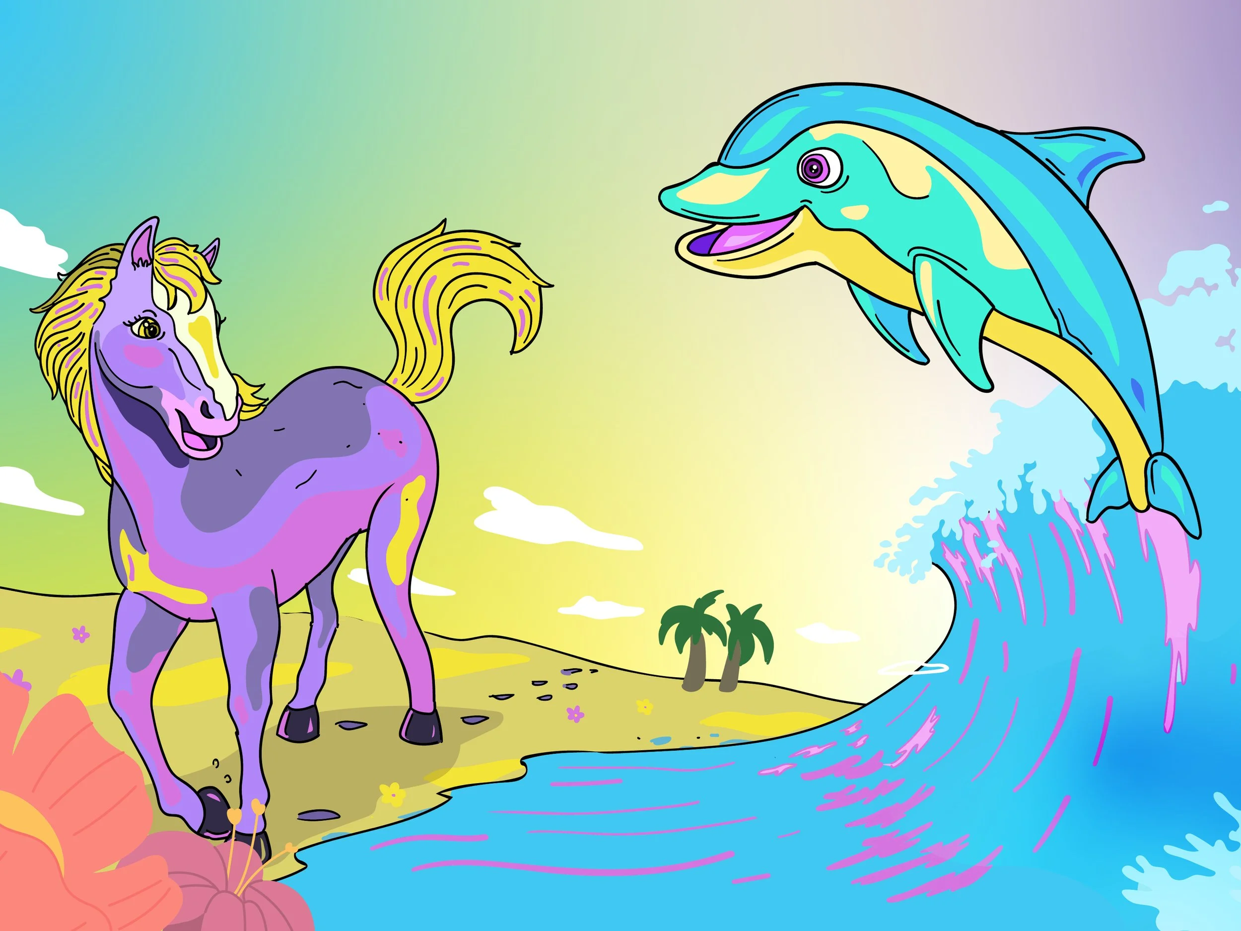 Horses vs. Dolphins