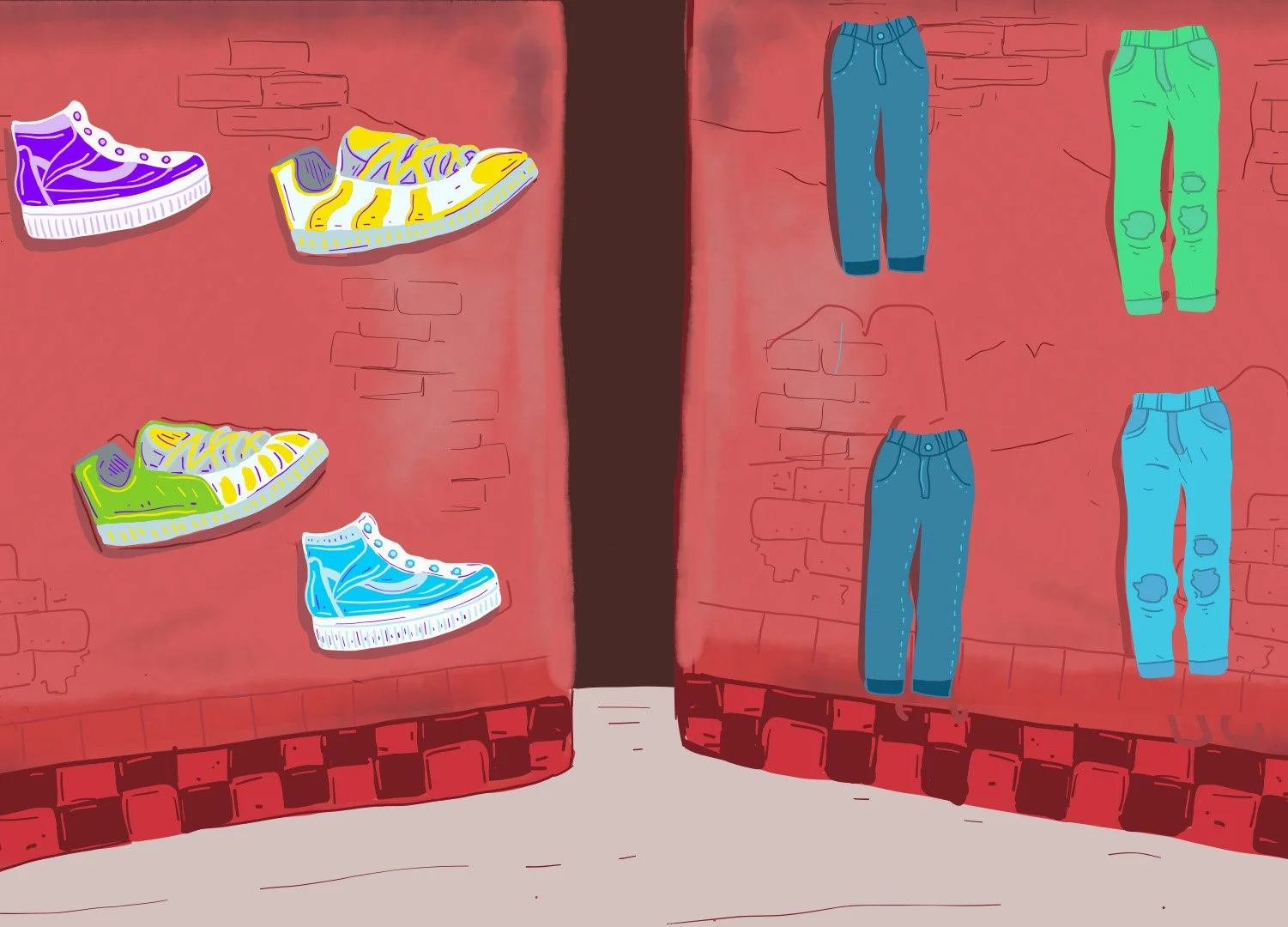 Sneakers vs Jeans