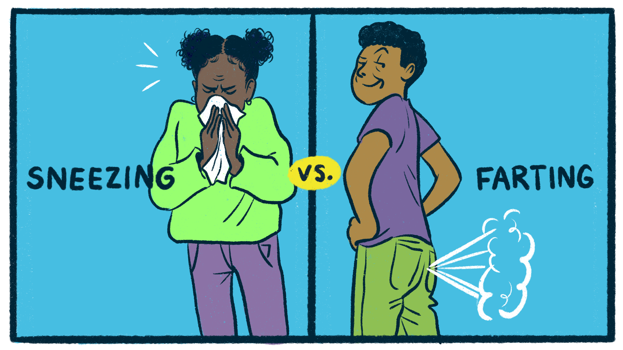 Sneezing vs Farting