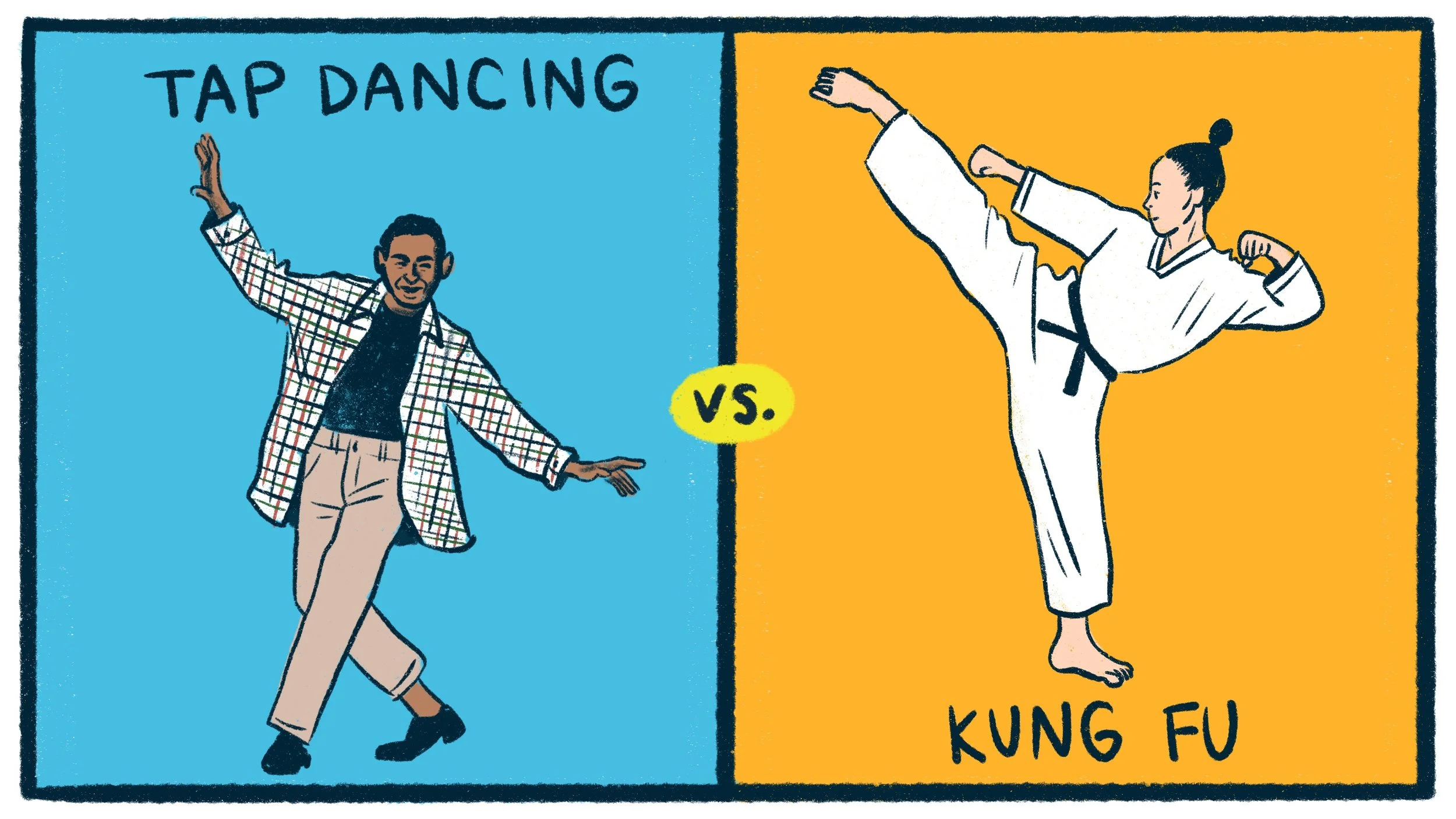 Tap Dancing vs Kung Fu
