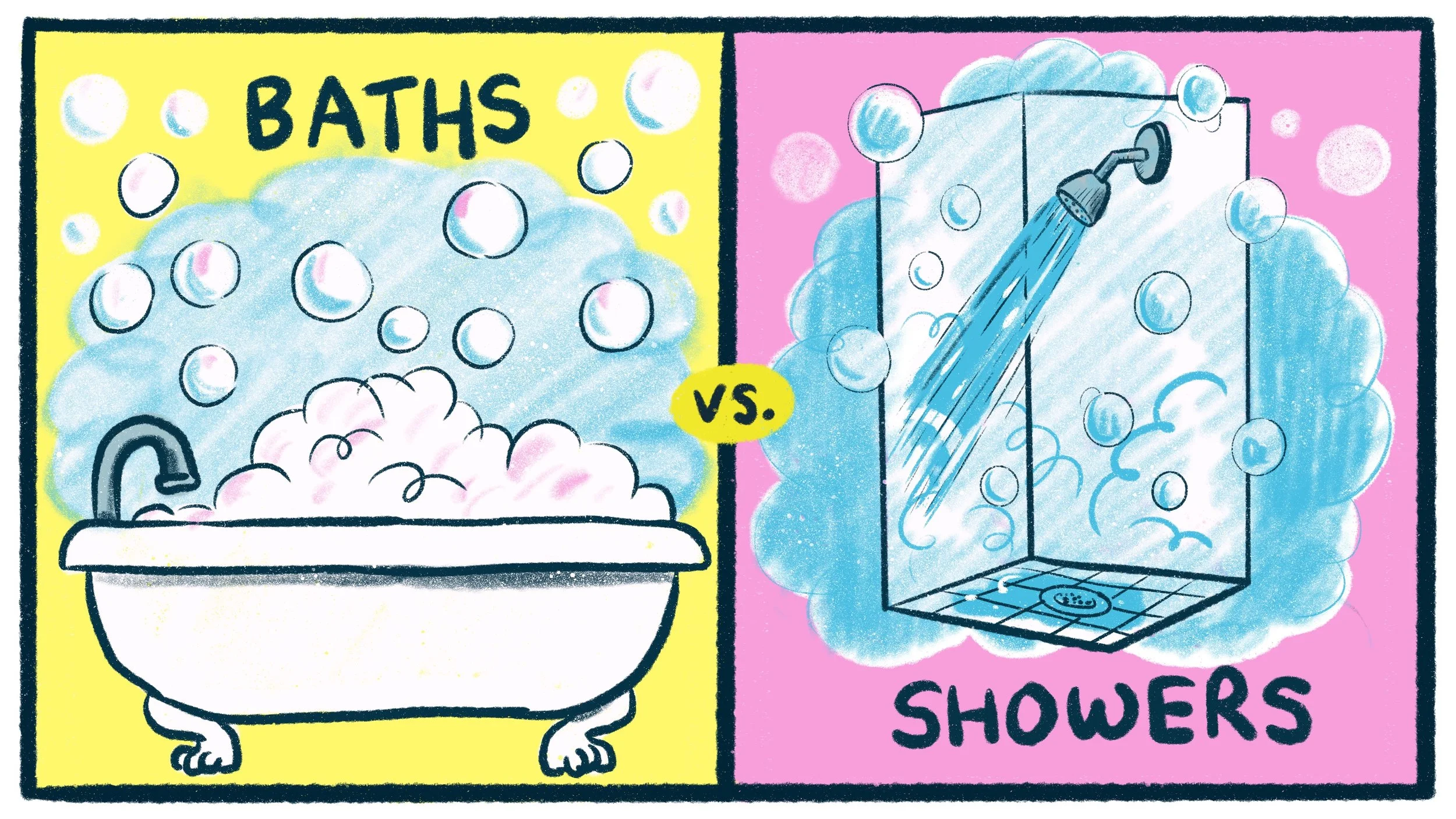 Baths vs Showers