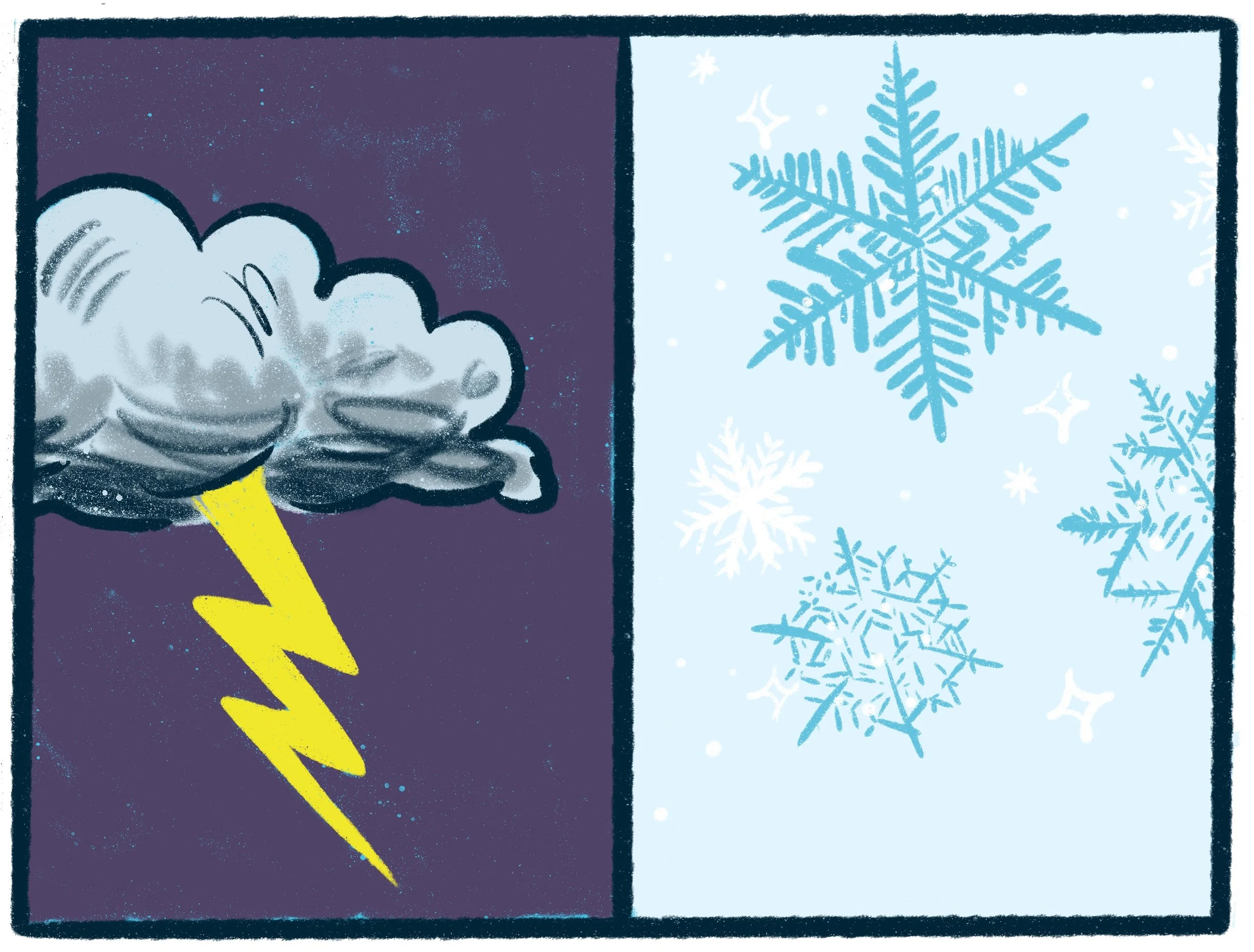 Lightning vs Snowflakes