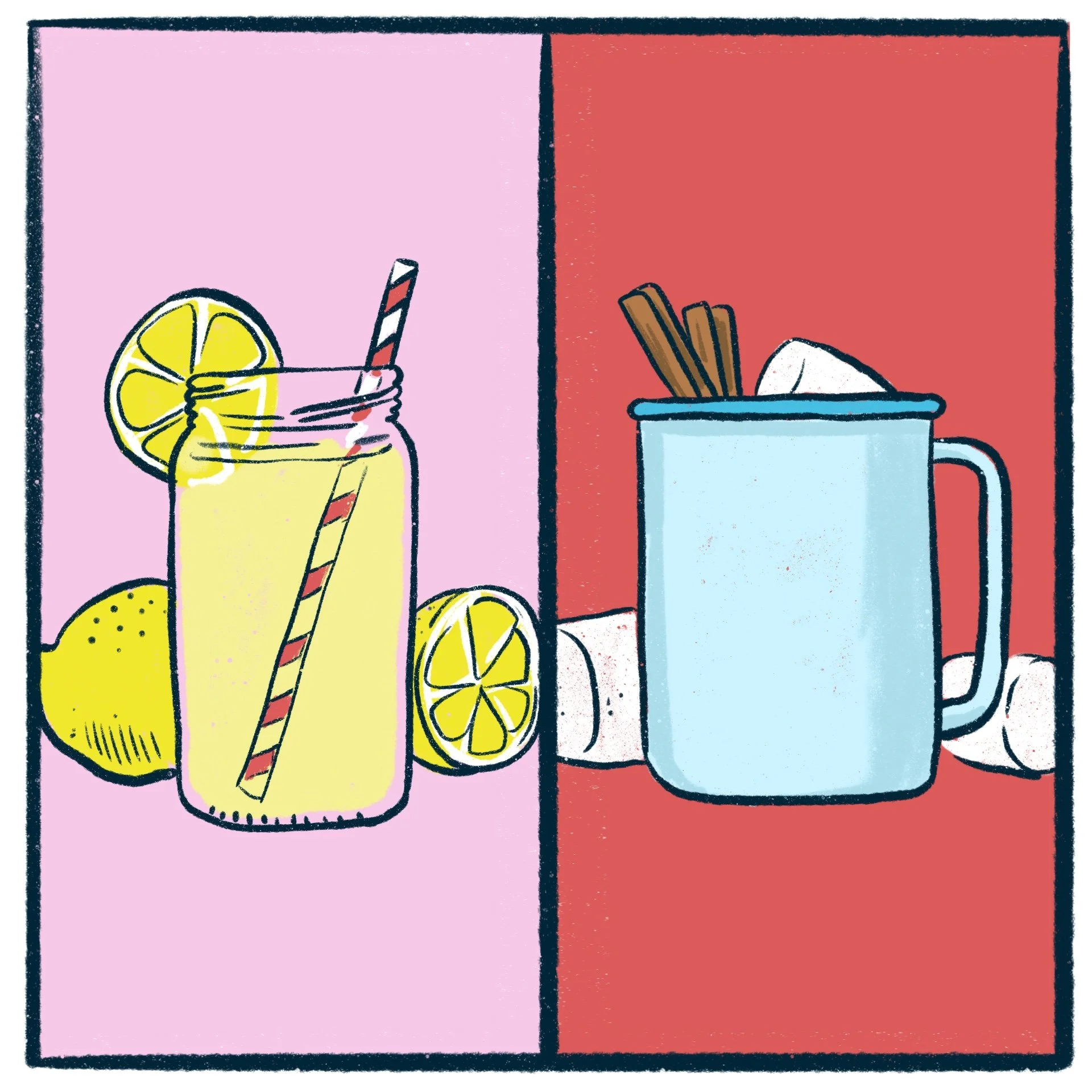Lemonade vs Hot Chocolate