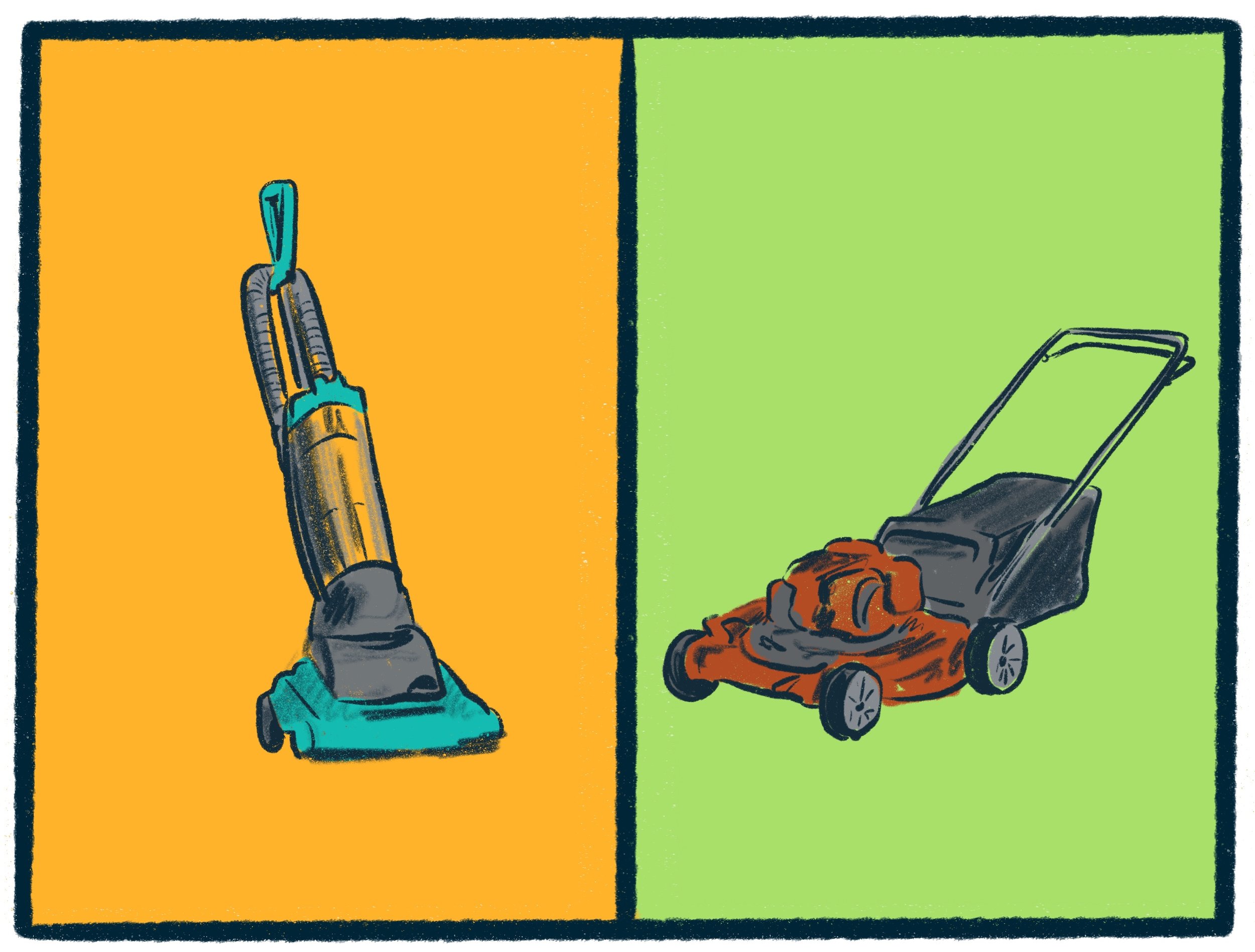 Vacuums vs Lawn Mowers