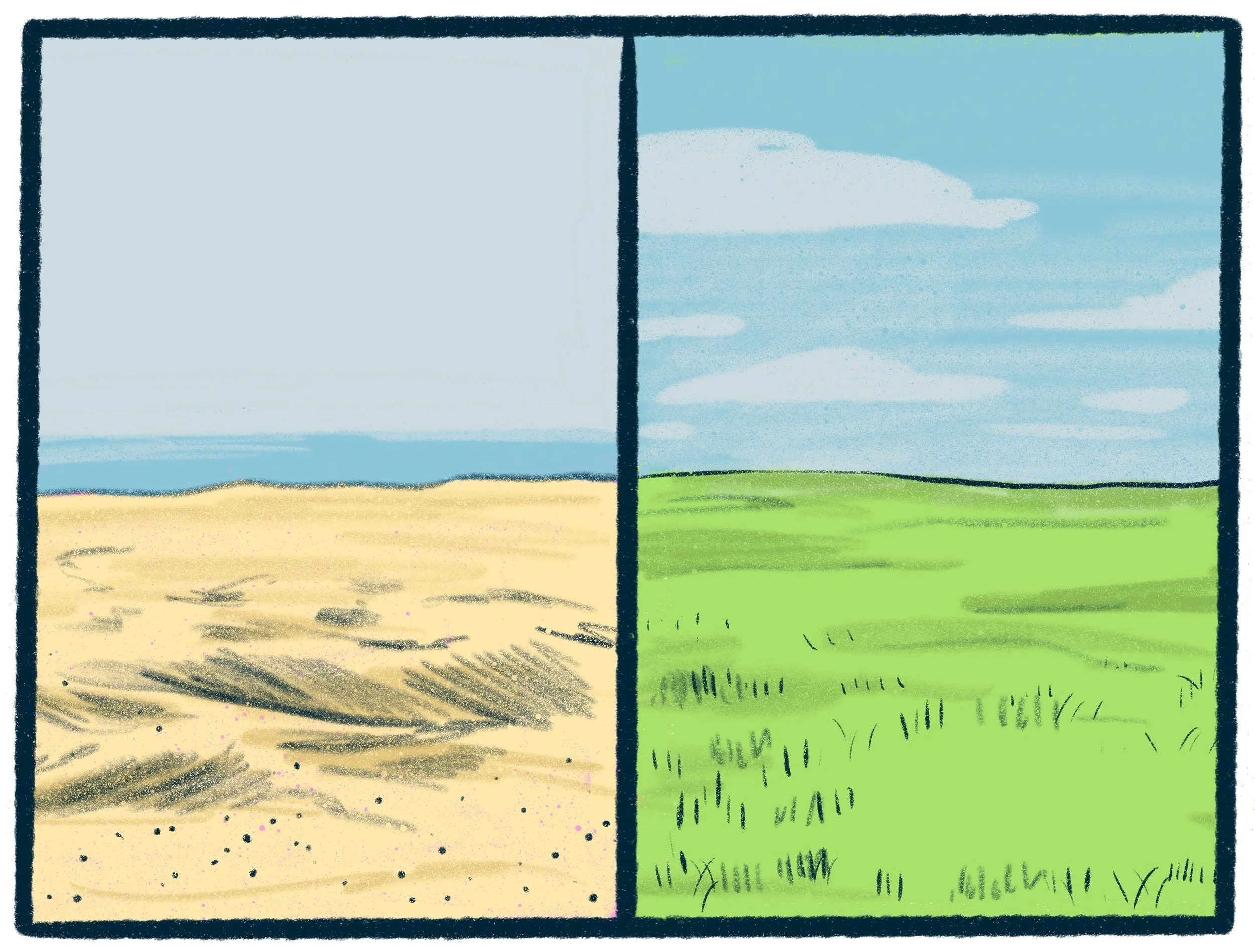 Sand vs Grass