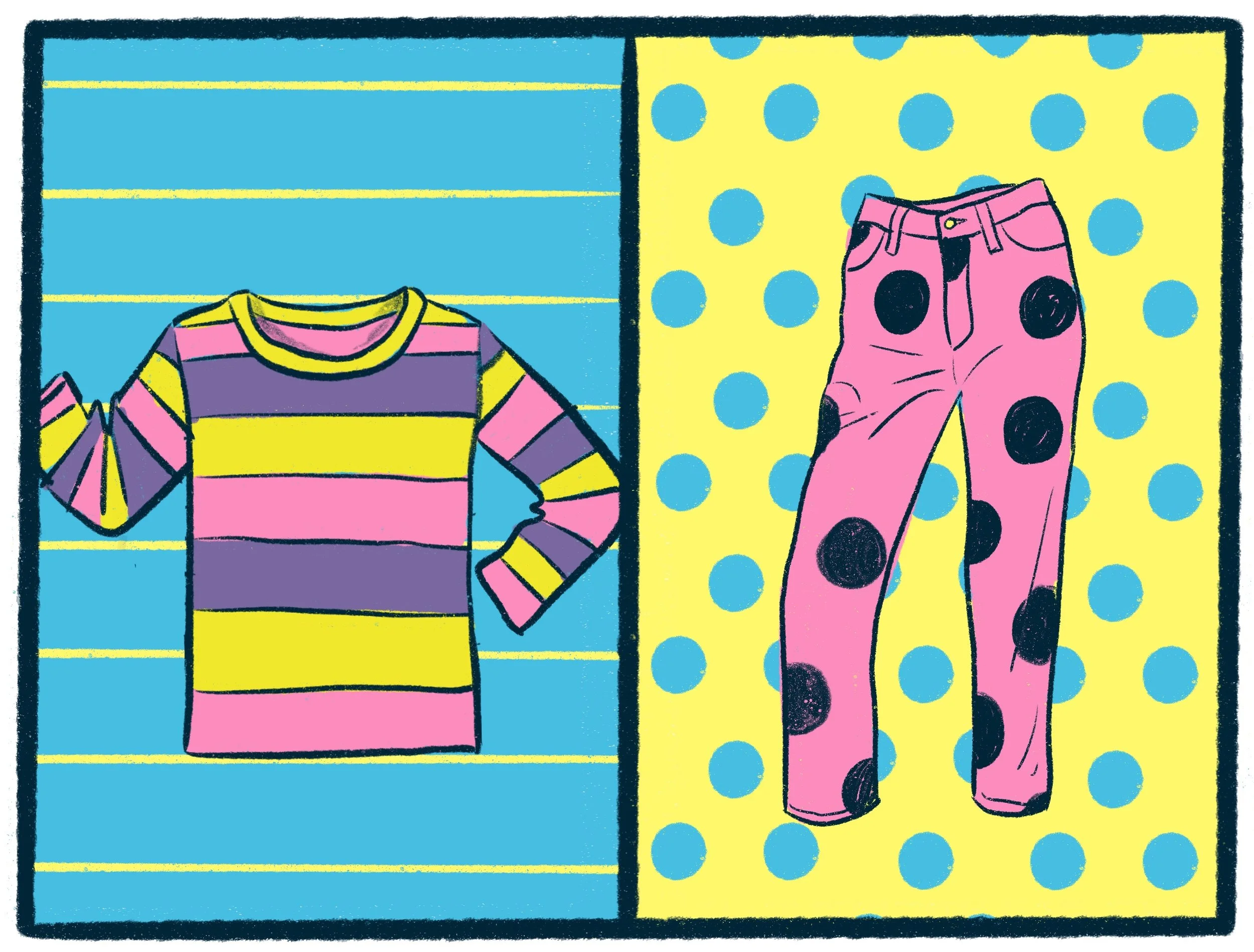 Stripes vs Polka Dots