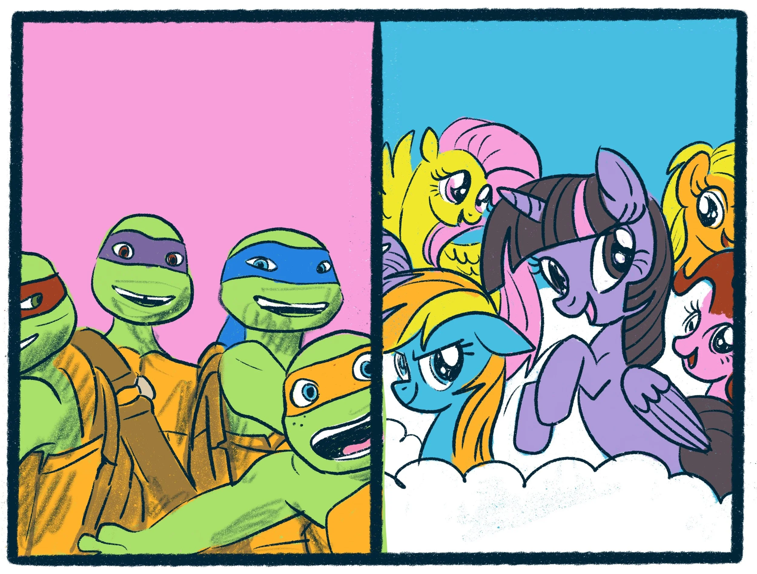 Teenage Mutant Ninja Turtles vs My Little Pony