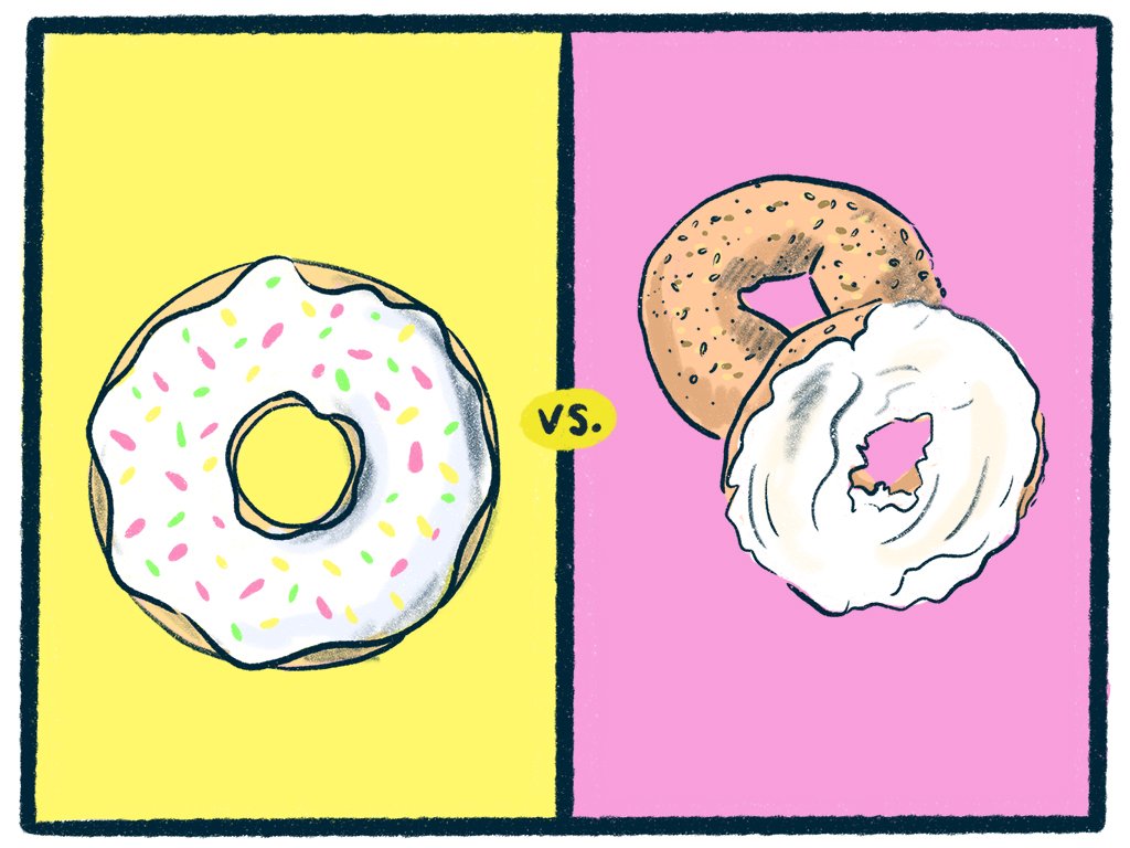 Donuts vs Bagels