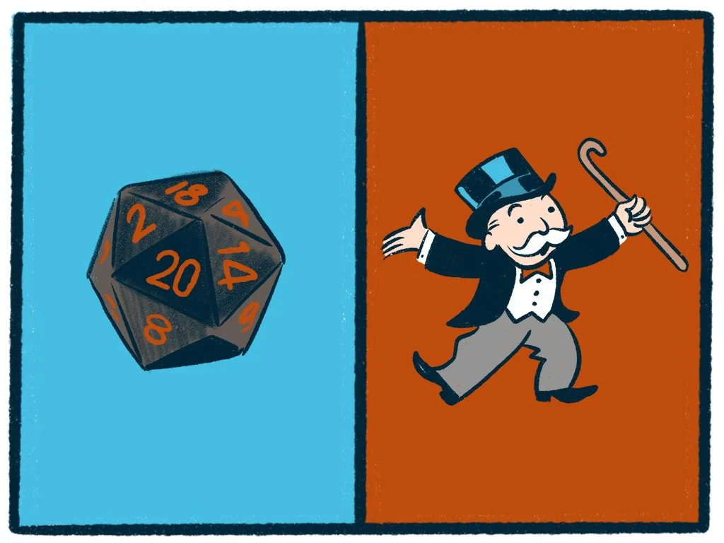 Dungeons &amp; Dragons vs Monopoly