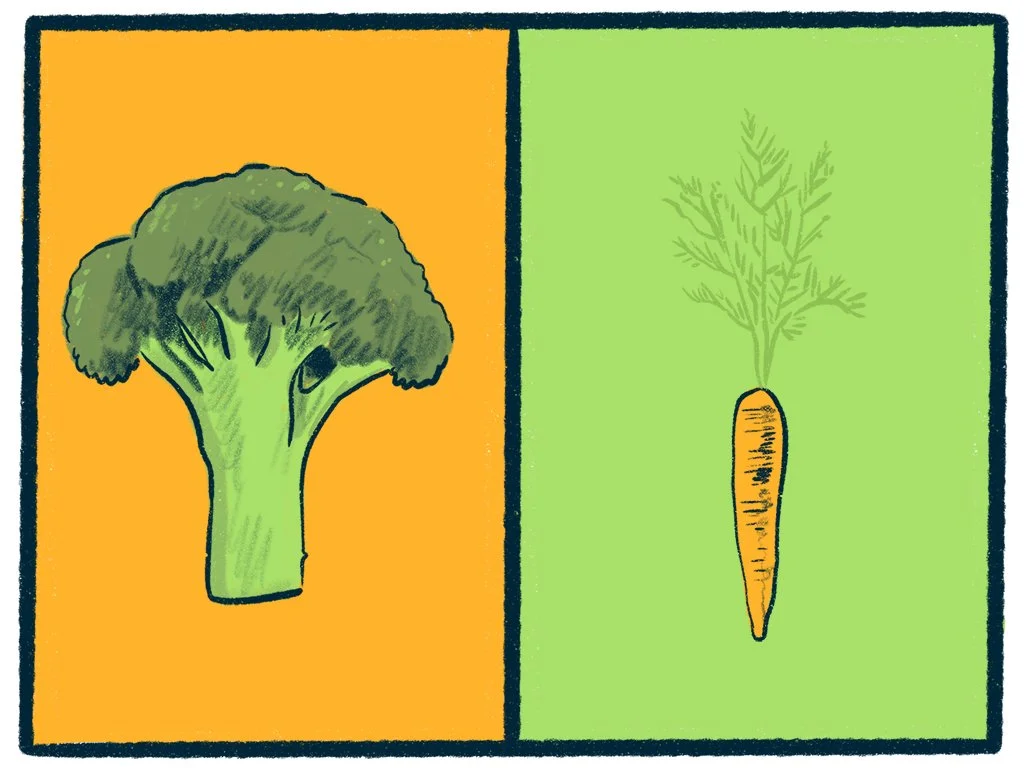 Broccoli vs Carrots