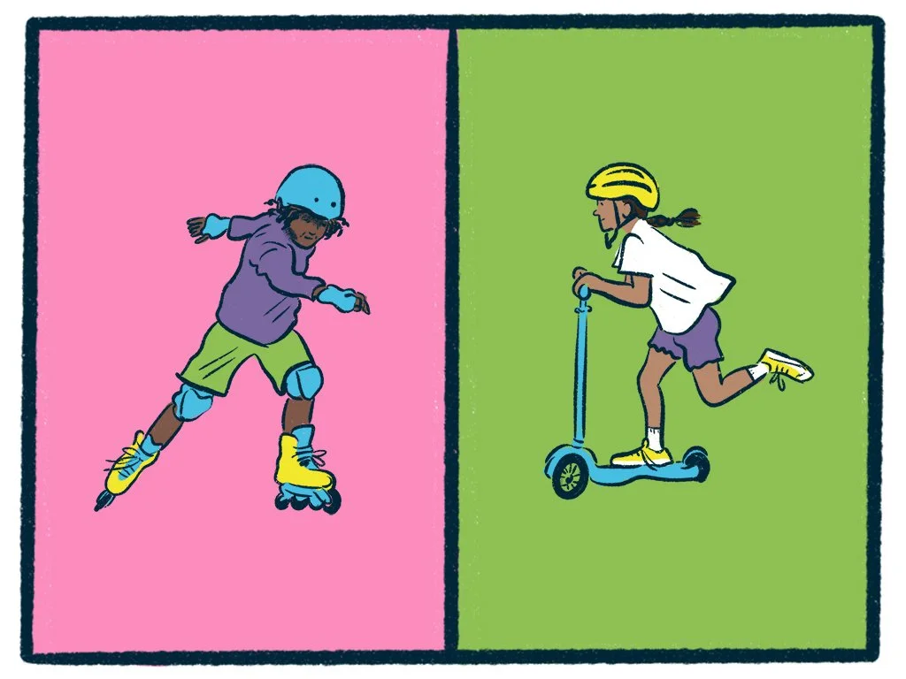 Rollerblades vs Scooters