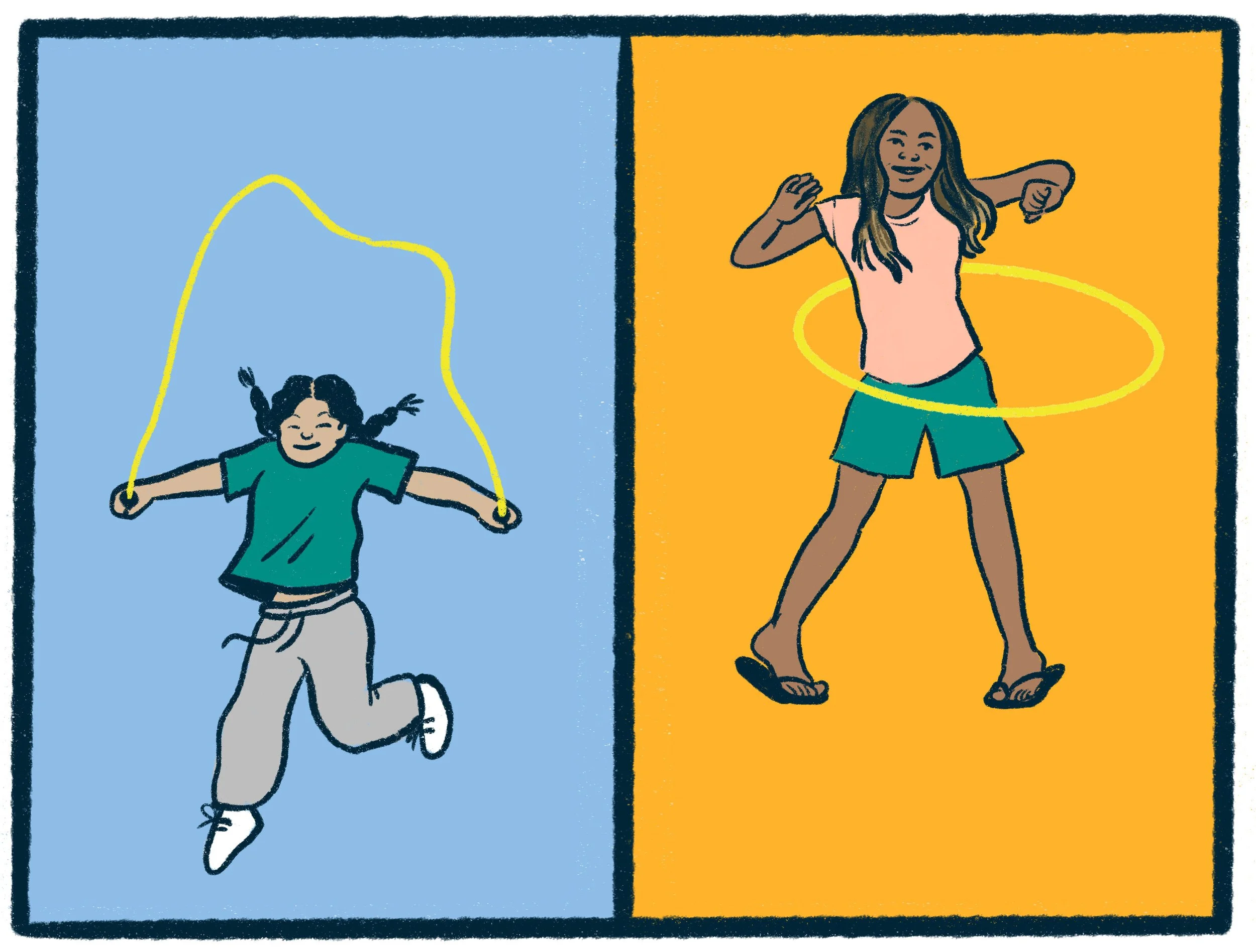 Jump rope vs Hula hoop