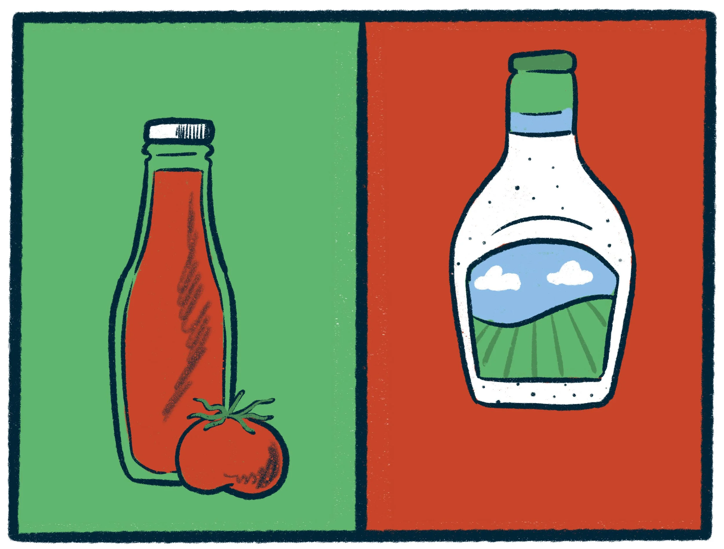 Ketchup vs Ranch