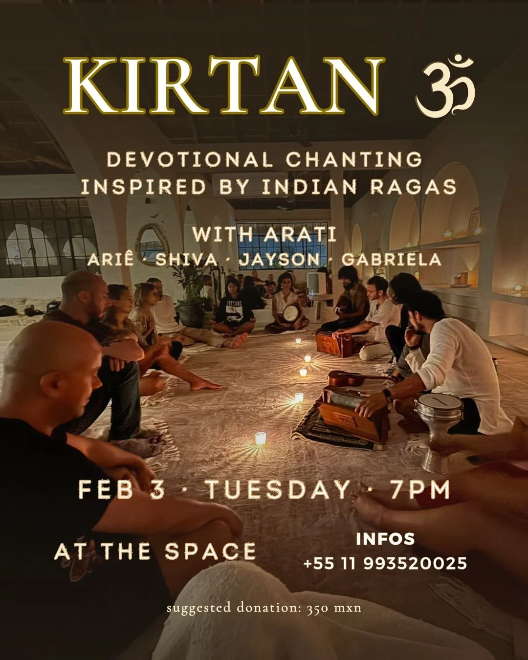 Devotional Kirtan Inspired by Indian Ragas with Arati 