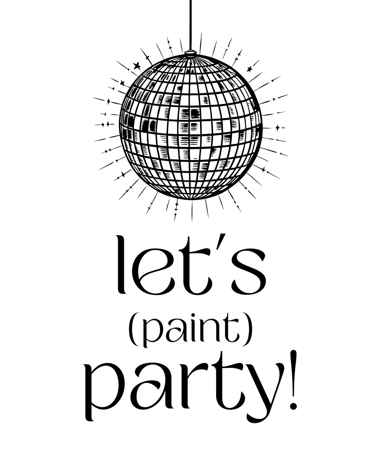 Ain&rsquo;t no party like a paint party. 🪩