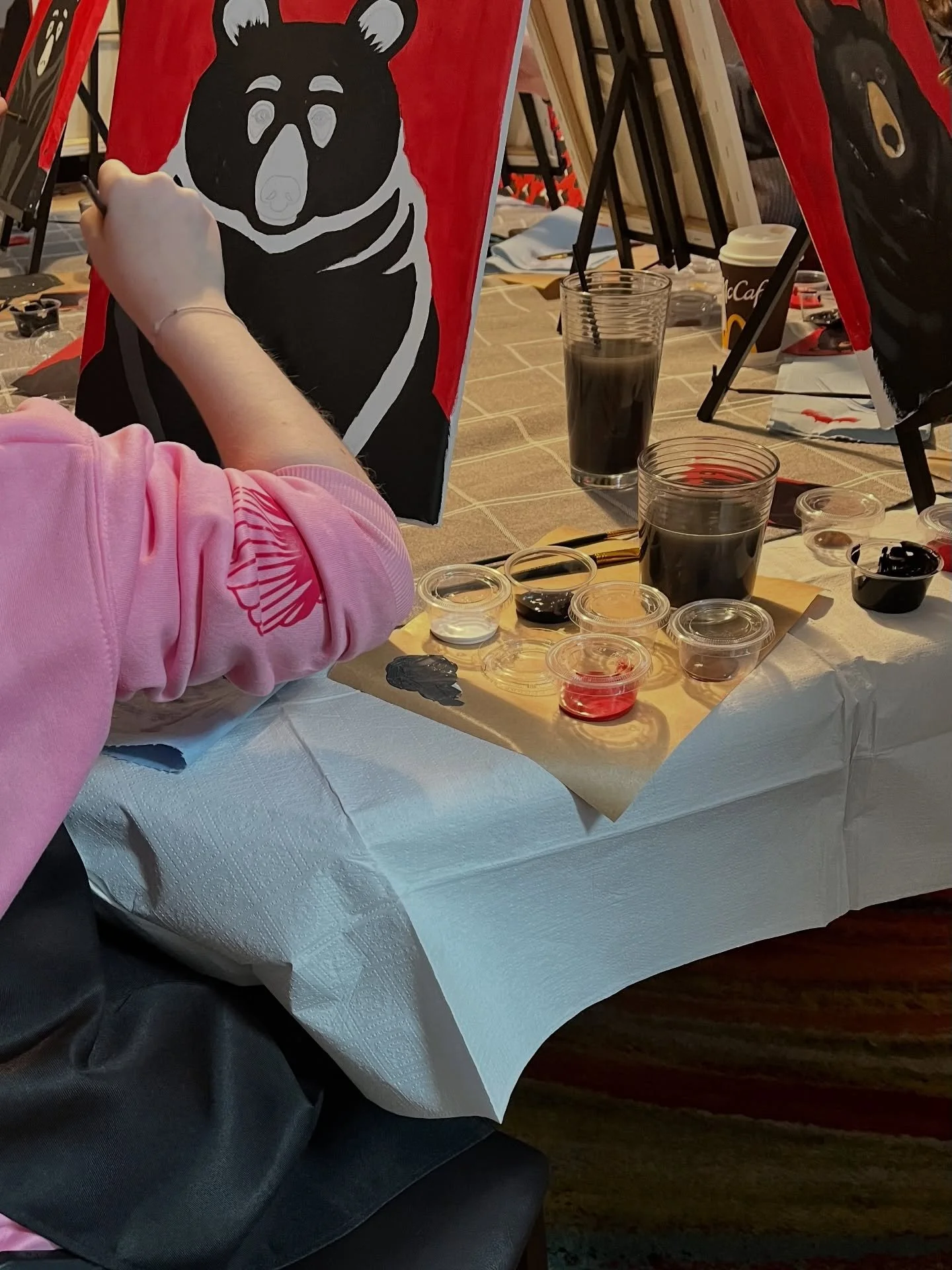 Last Friday, I guided my first paint party. Every artist started with the same outline and colour palette, but each painting was uniquely theirs at the end.

Things I overheard during the party &hellip;
&mdash; &ldquo;Wow! This is so relaxing.&rdquo;