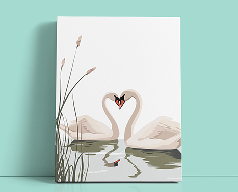 Swans Painting