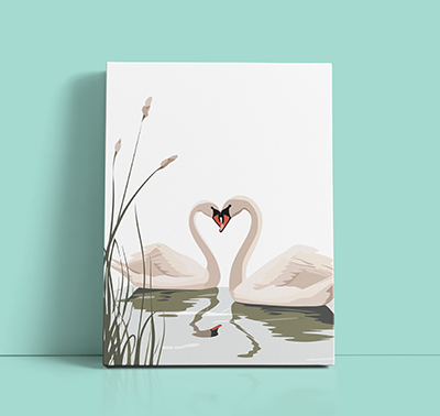 Swans Painting