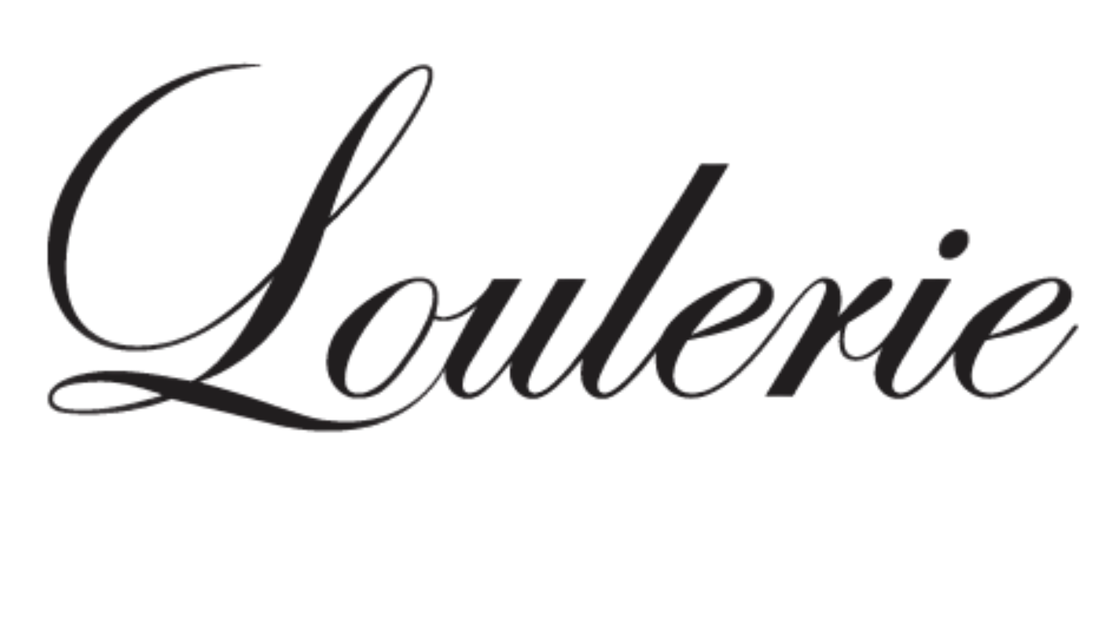 Glitched black cursive text that reads "Lovere" with rainbow-like pixelation effects.