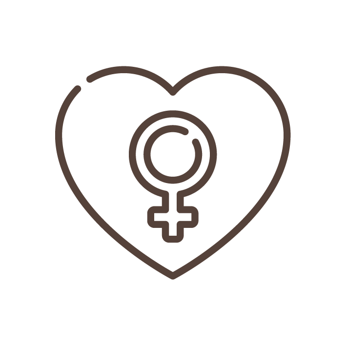 Heart with Venus Symbol icon
