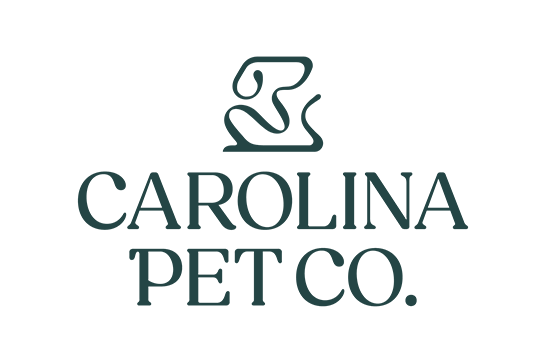 Logo for Carolina Pet Co. with a stylized dog design above the company name