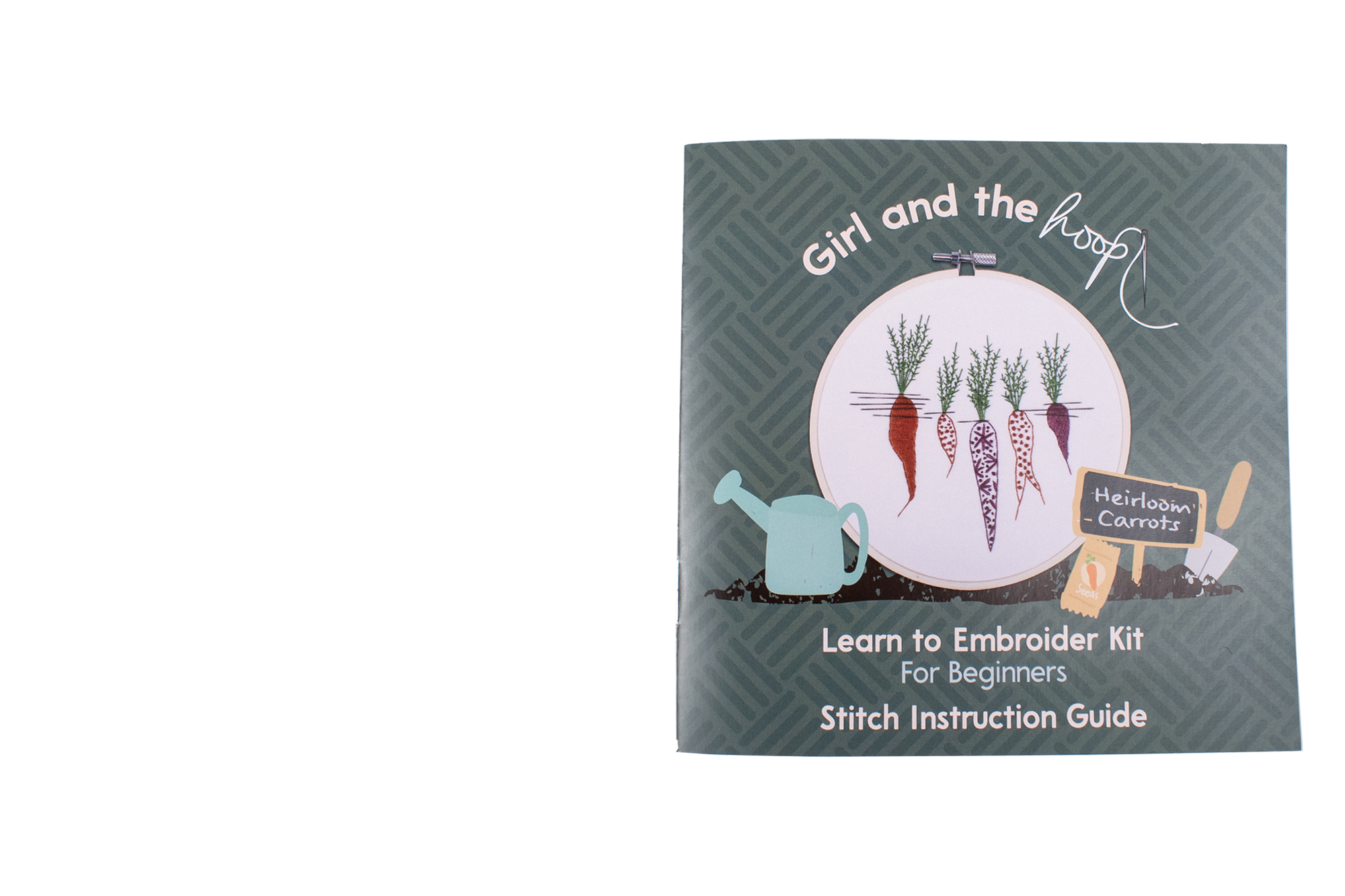 Girl and the Hoop Embroidery Kit instruction guide cover