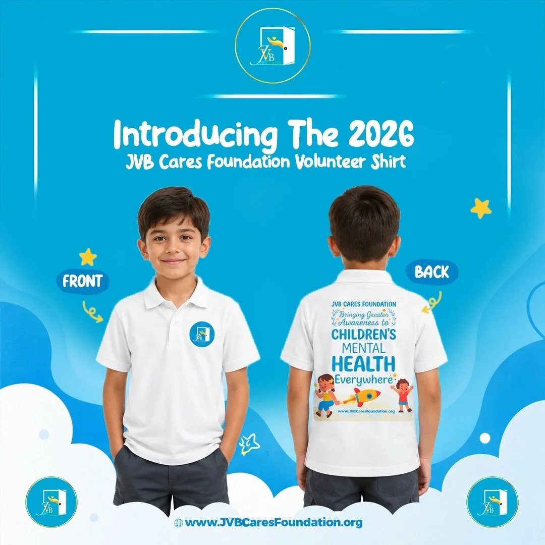 Introducing The 2026 JVB Cares Foundation Volunteer T-Shirt.

More than a T-shirt, it represents a commitment to supporting the mental health and well-being of underserved youth. Every purchase helps support the programs, services, and initiatives th